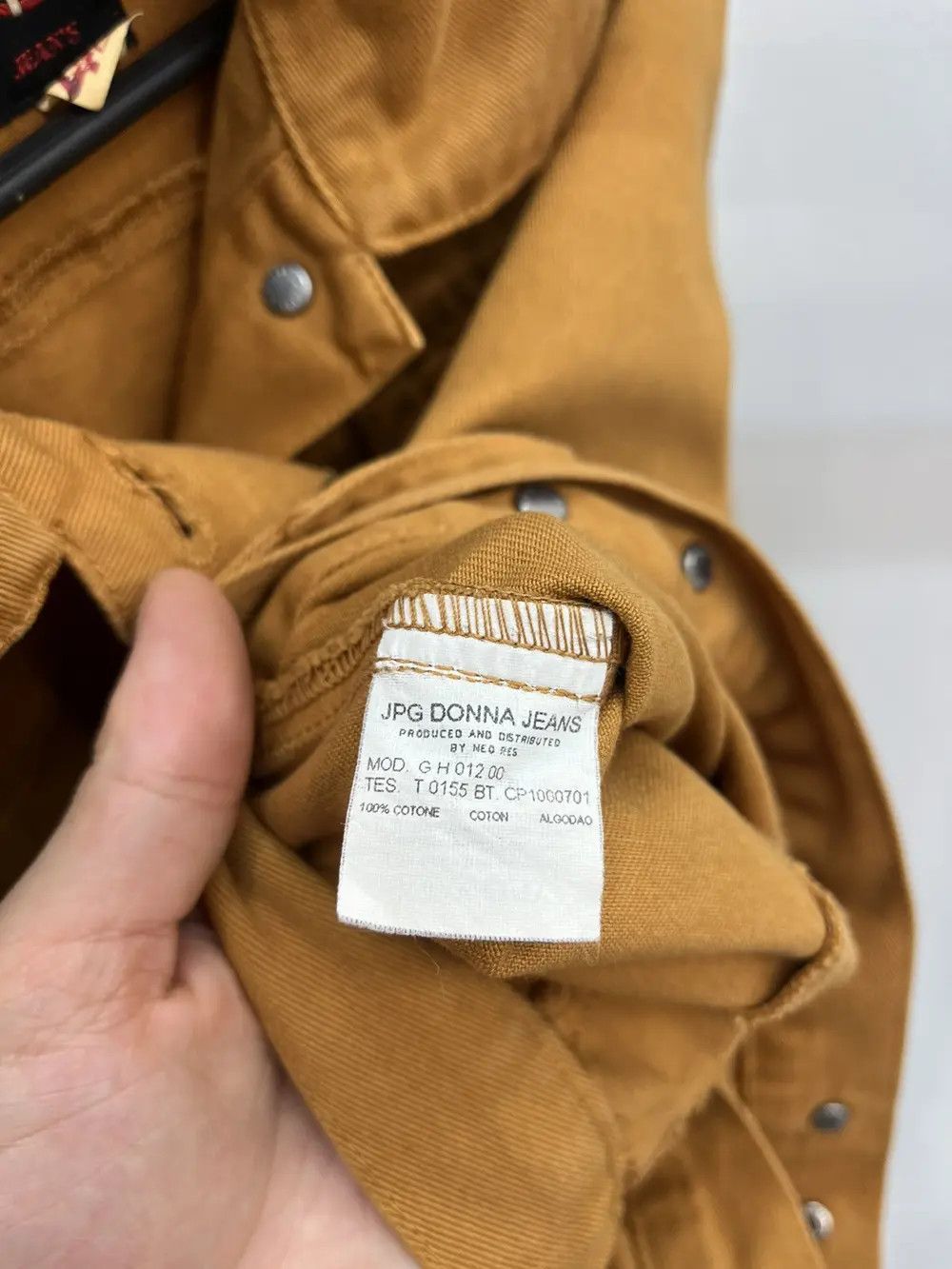 Jean Paul Gaultier Archive 90's JPG Jeans Donna Wide Cropped Denim Jacket Size M / US 6-8 / IT 42-44 - 10 Thumbnail