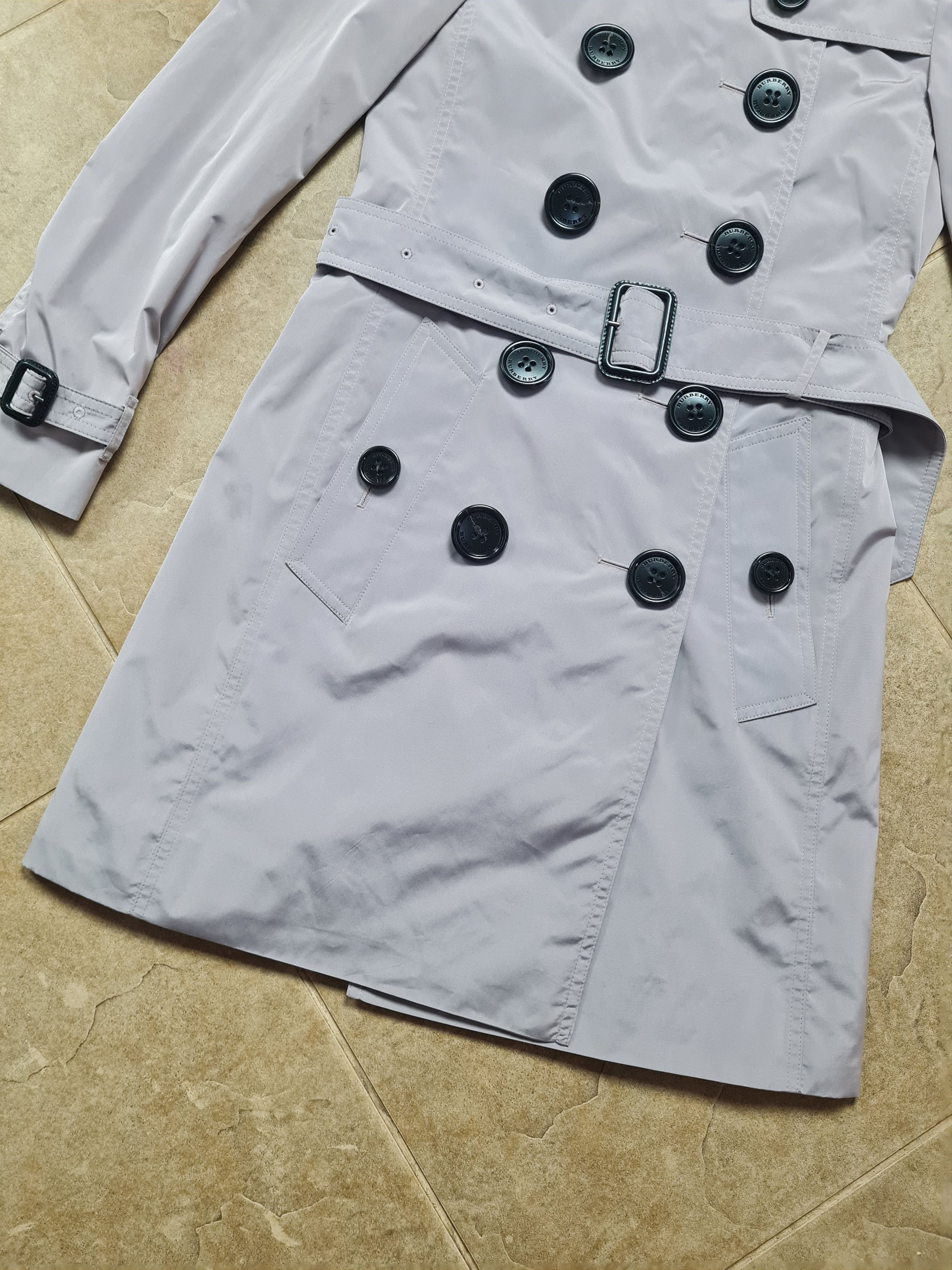 Burberry Burberry Trench Coat Size/S Cotton Blend Nova check Gray Size S / US 4 / IT 40 - 2 Thumbnail
