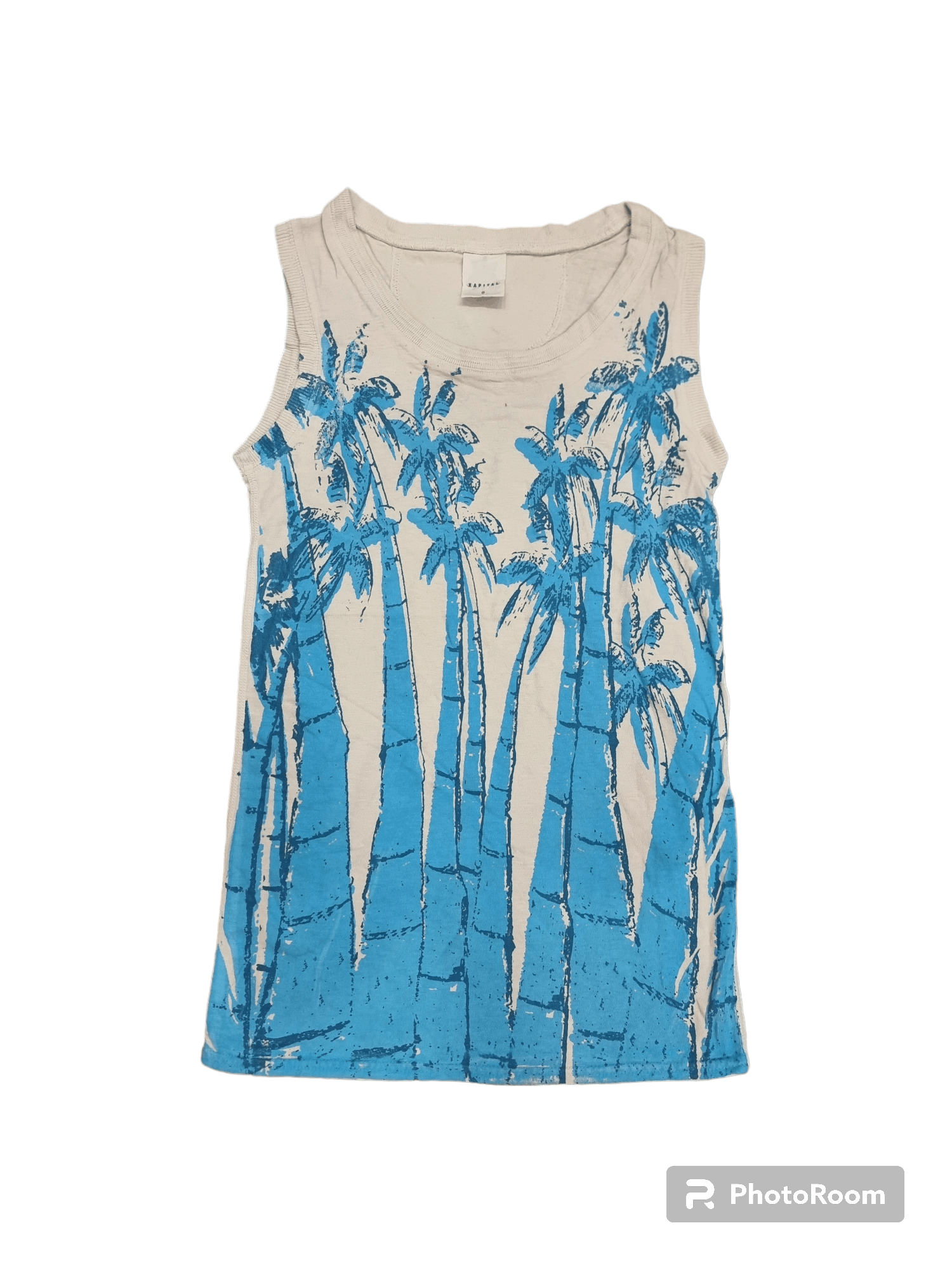 Vtg Kapital palm tree sleeveless tank top