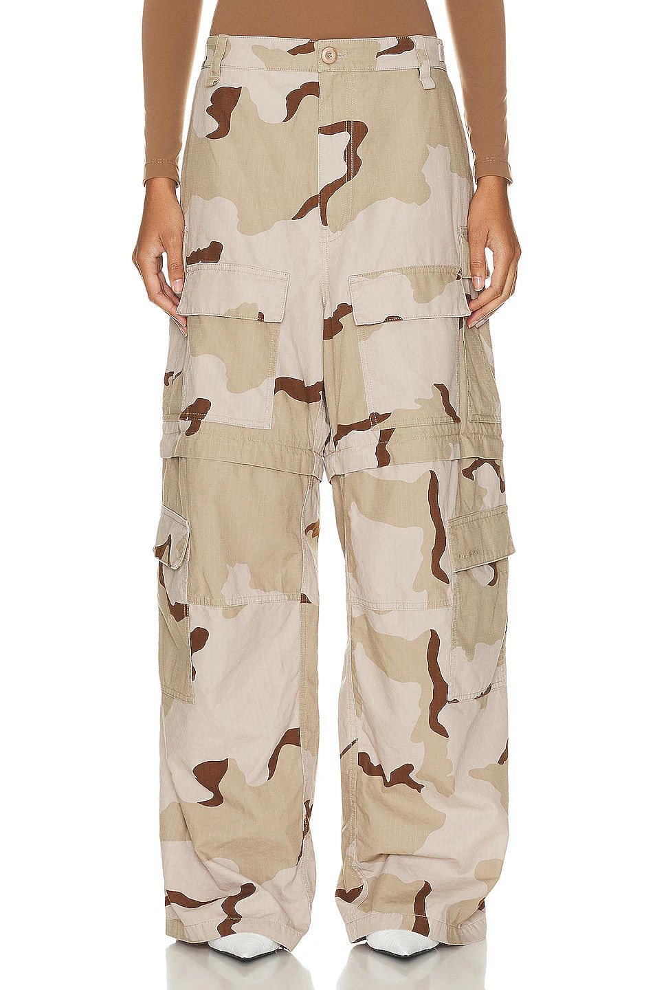 Balenciaga o1tr1nto1025 Large Cargo Pants in Multicolor Size 27" / US 4 / IT 40 - 1 Thumbnail