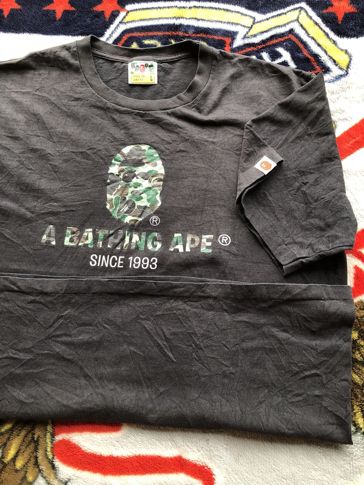 Bape Vintage A Bathing Ape Single Stich Shirt Tee Rare Size US L / EU 52-54 / 3 - 10 Thumbnail