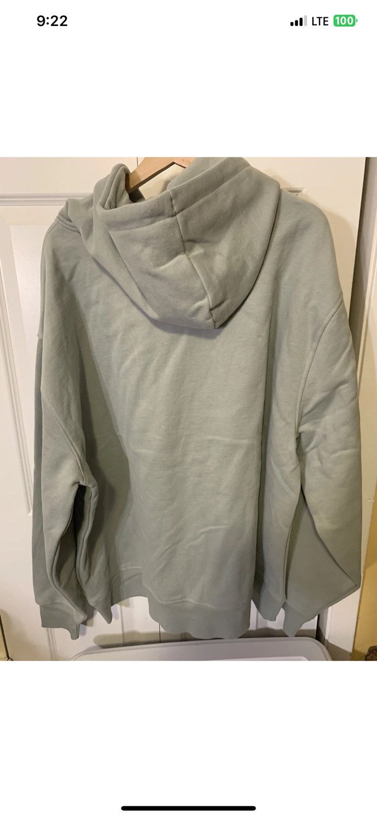 The North Face mens sz XL gray hoodie jacket pullover