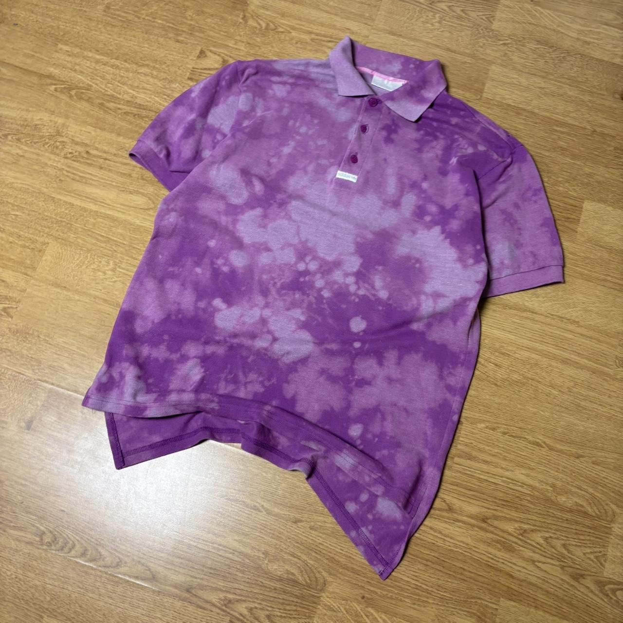 Adidas × Japanese Brand × Vintage Vintage y2k 90s Adidas bleached polo shirt Size US M / EU 48-50 / 2 - 2 Thumbnail