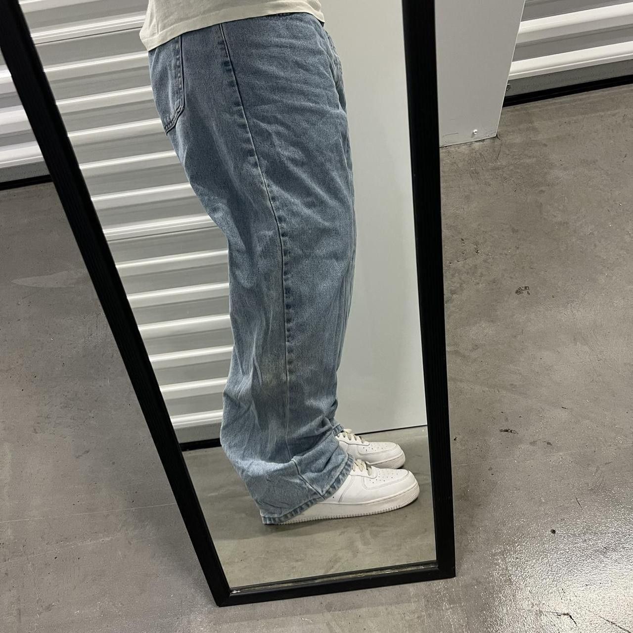 Vintage Vintage Y2K/2000s Baggy Light Blue wash Skater Essential Denim Jeans! Size US 42 / EU 58 - 2 Thumbnail