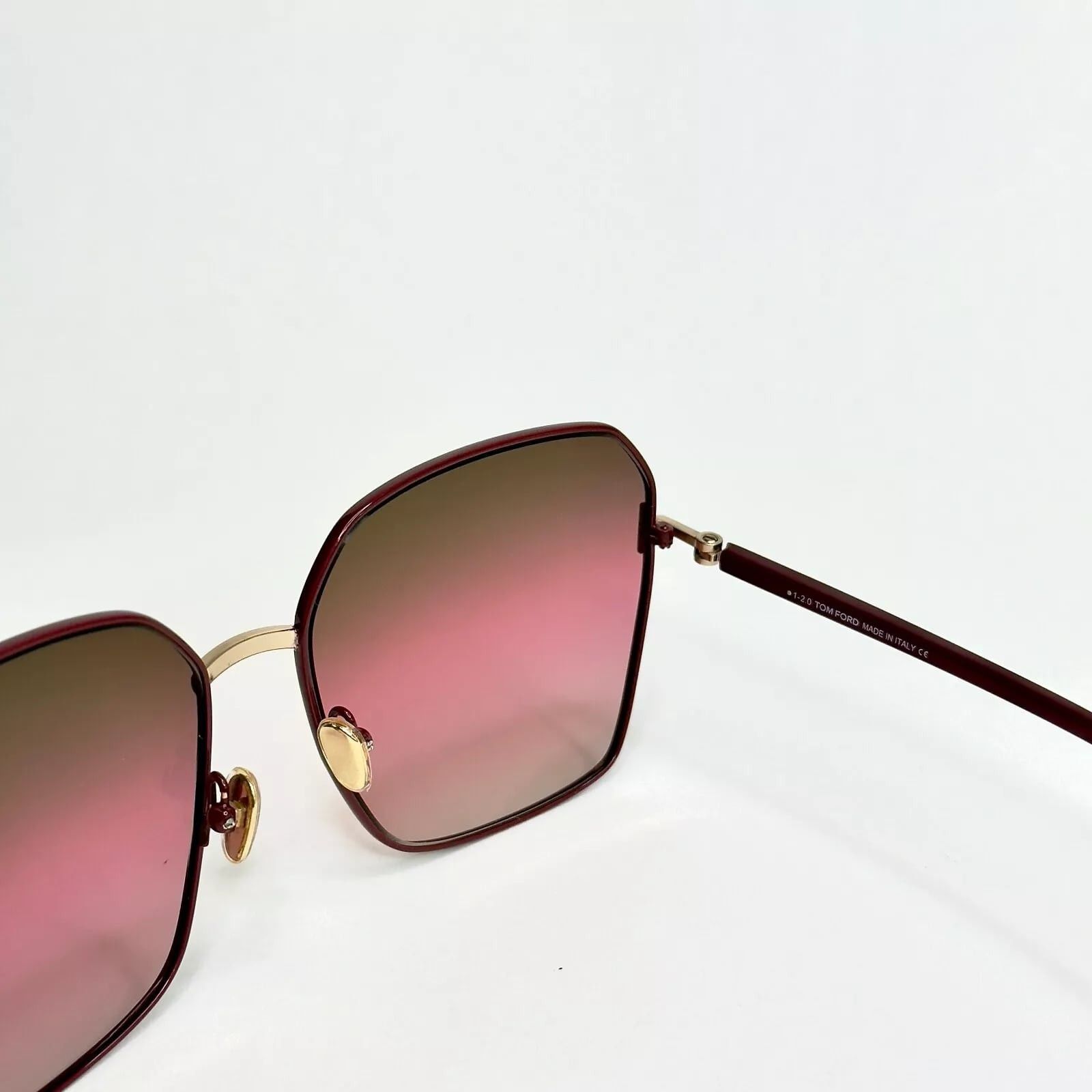 Tom Ford TOM FORD CLAUDIA 02 TF0839 69F Red Pink Sunglasses 839 Size ONE SIZE - 5 Thumbnail