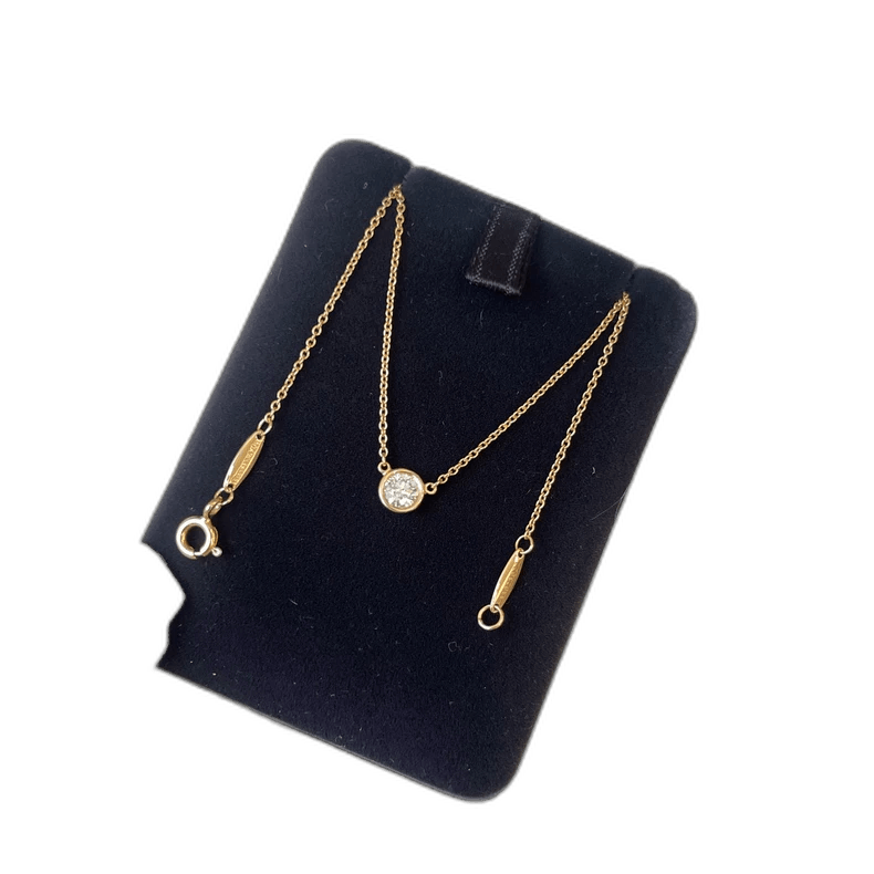 Tiffany & Co. tiffany 18K rose gold diamond necklace Size ONE SIZE - 1 Thumbnail