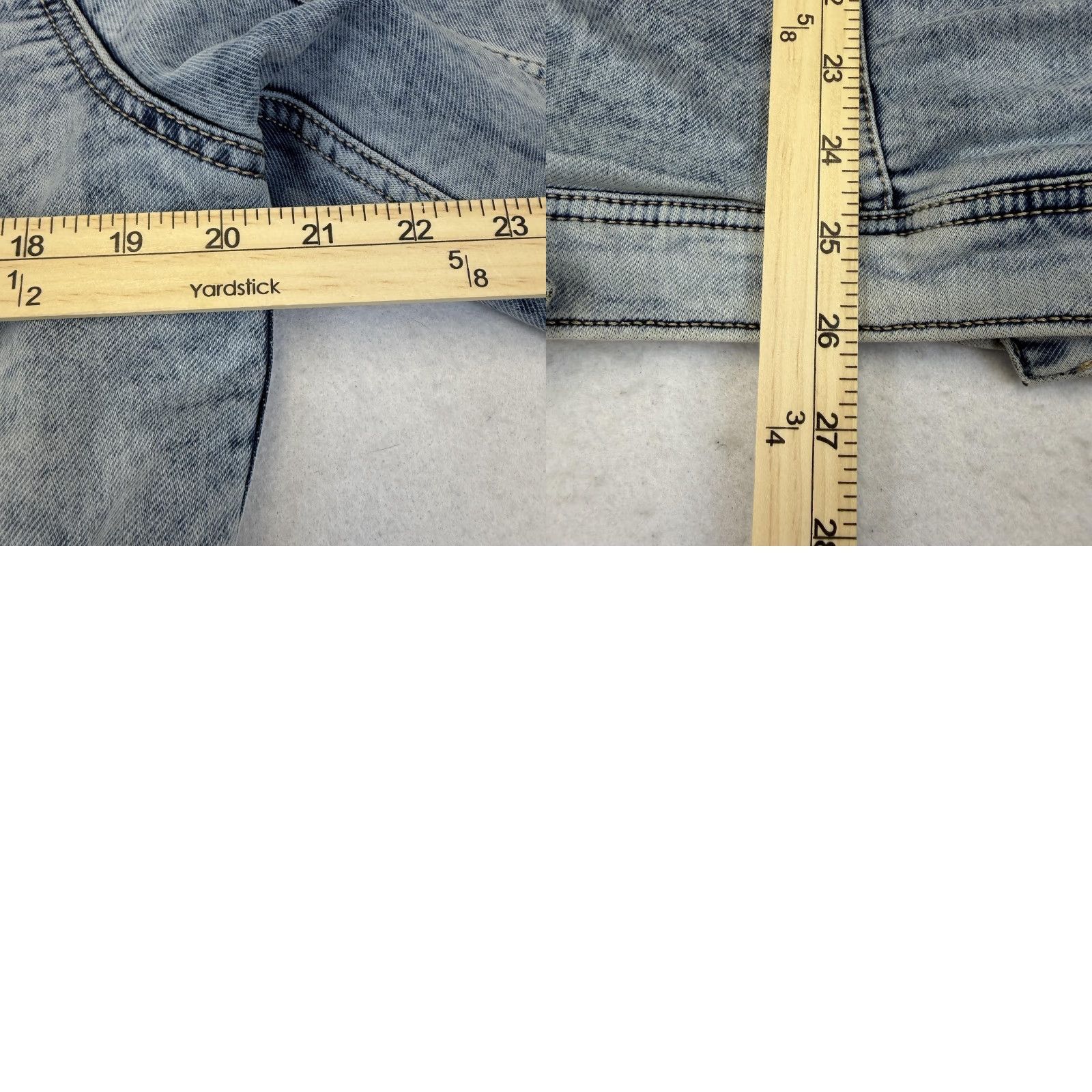Vintage G-STAR RAW Jacket Mens M Blue Denim Trucker Sherpa Lined Bomber Jacket Winter Warm Insulated Collared Pockets Button Logo Regular Size US M / EU 48-50 / 2 - 9 Thumbnail