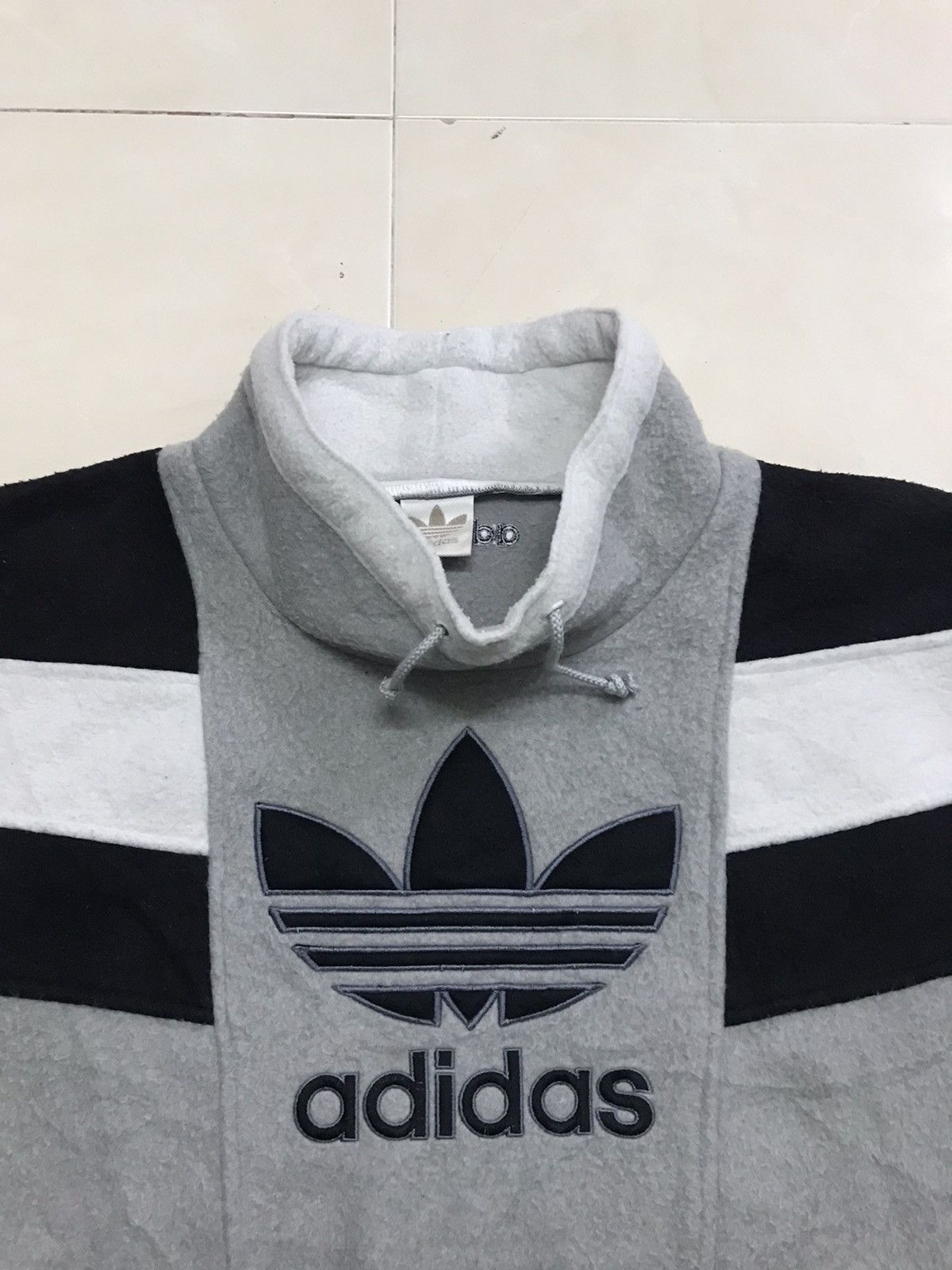 Adidas VINTAGE ADIDAS BIG LOGO SHERPA Size US L / EU 52-54 / 3 - 2 Thumbnail