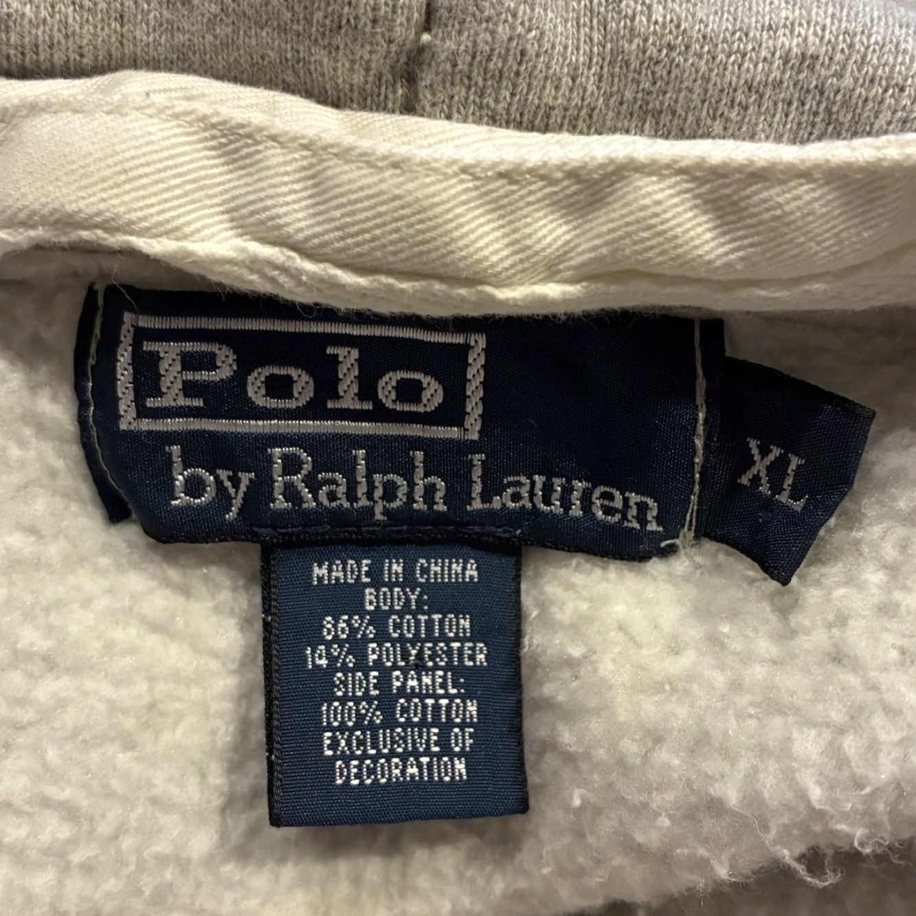 Polo Ralph Lauren VINTAGE Polo Ralph Lauren Hoodie rugby Madison XL Gray Sweatshirt Pullover Shirt Men Size US XL / EU 56 / 4 - 6 Thumbnail