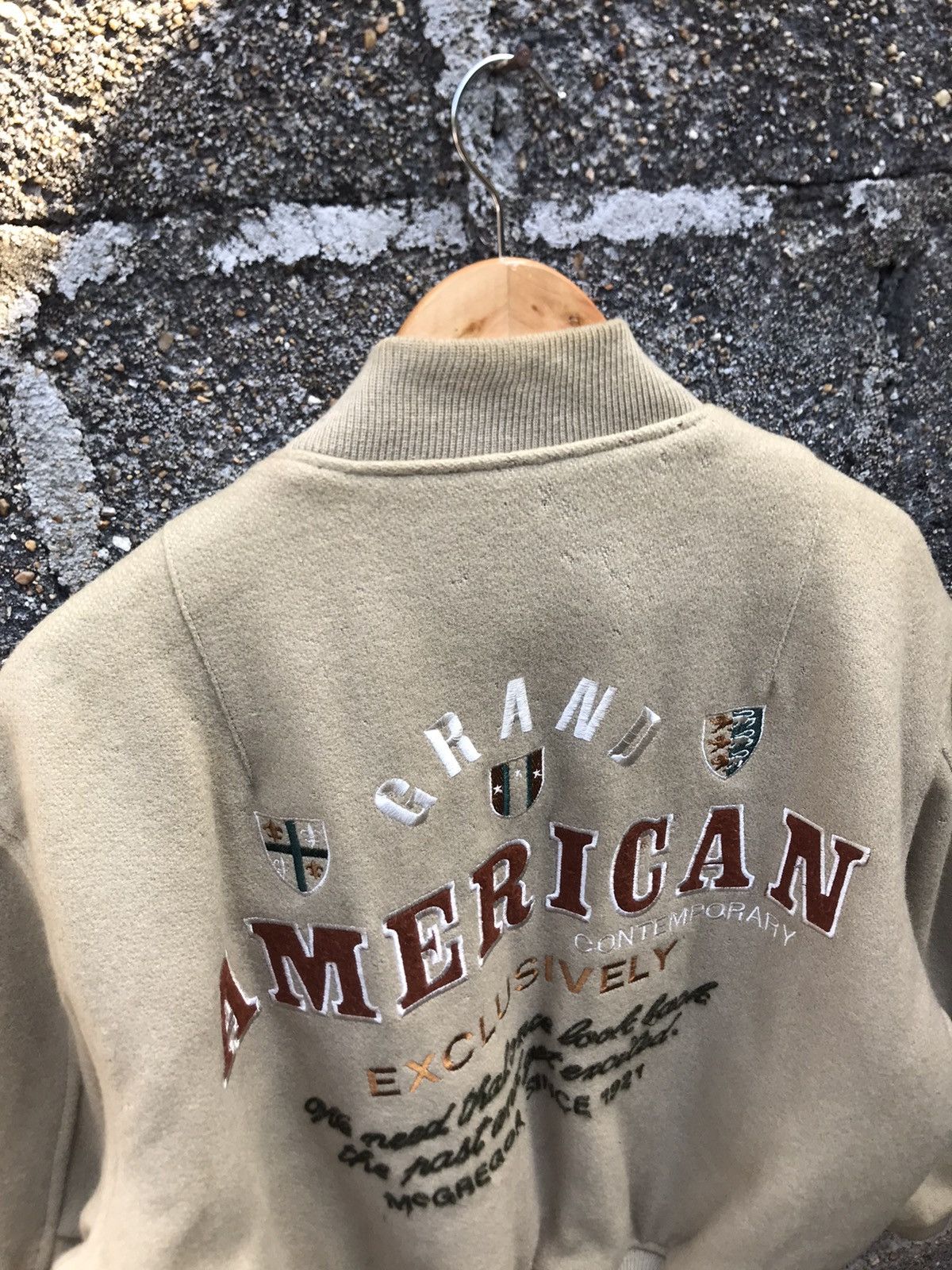 McGregor × Vintage ⚡️Vintage 90s Mc Gregor Wool Bomber Jacket Size US L / EU 52-54 / 3 - 12 Thumbnail
