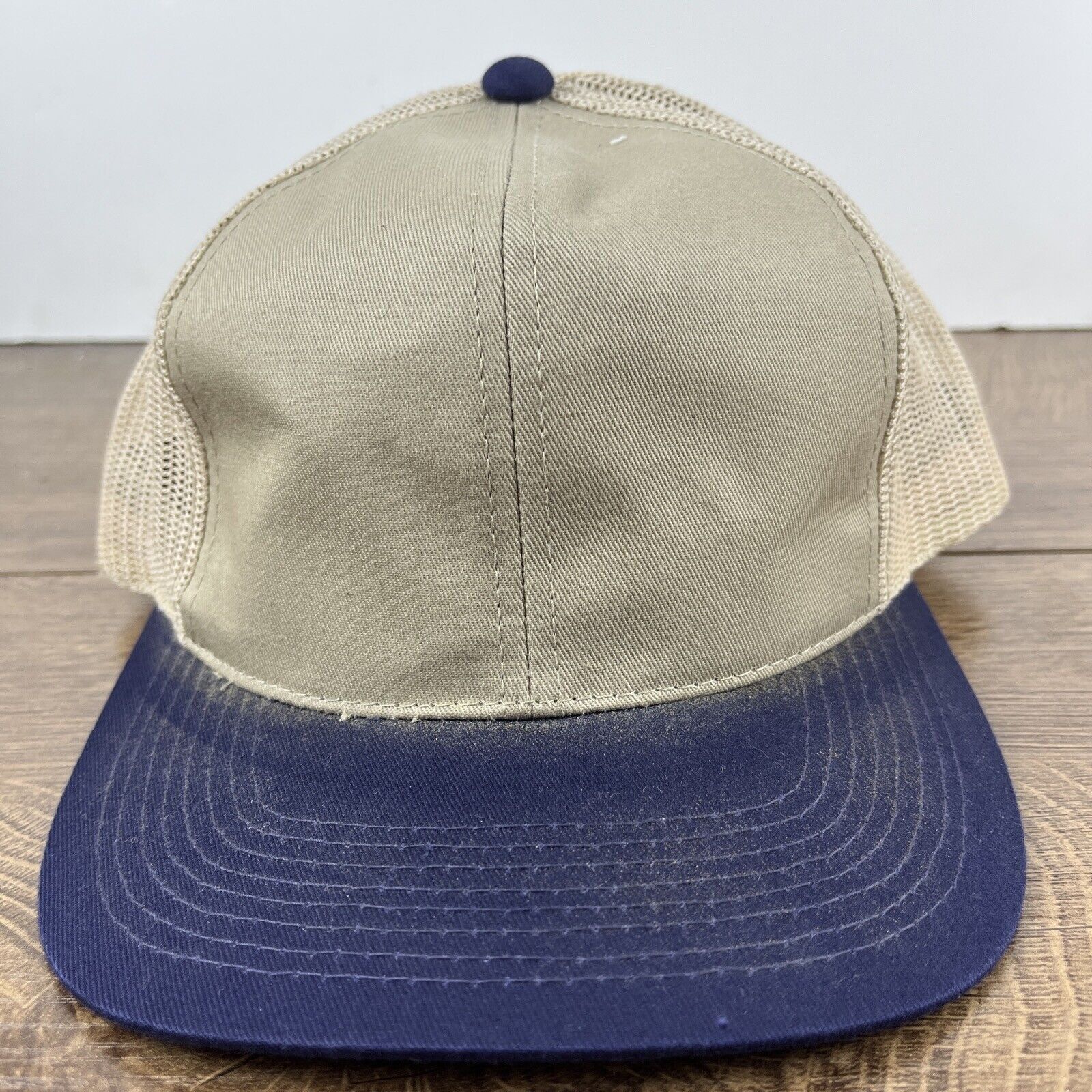 Other Tan Blue Baseball Hat Hat Tan Brown Hat Adjustable Snapback Size ONE SIZE - 5 Thumbnail
