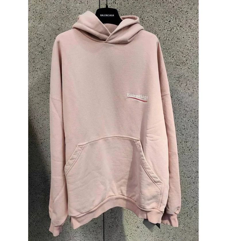 Balenciaga Balenciaga Pink coke sea wave hooded sweater Size US M / EU 48-50 / 2 - 1 Thumbnail