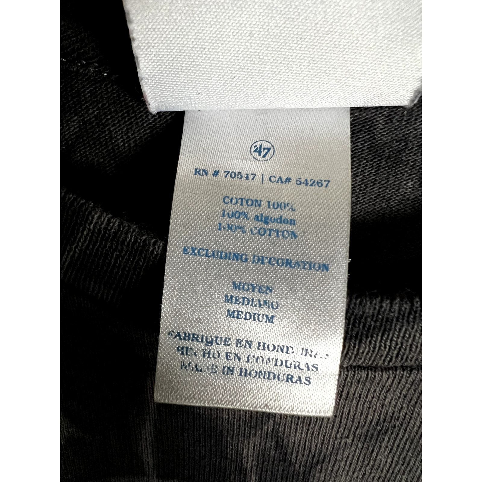 47 Brand Men's 47 Brand Tubular Retro Brooklyn Nets Black T-Shirt - M Size US M / EU 48-50 / 2 - 3 Thumbnail