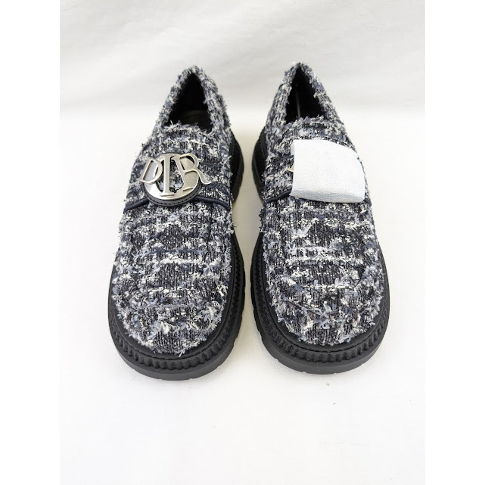 Dior o1rshd1 Buffalo Loafers Fabric in Navy Blue Size US 11 / EU 44 - 13 Thumbnail
