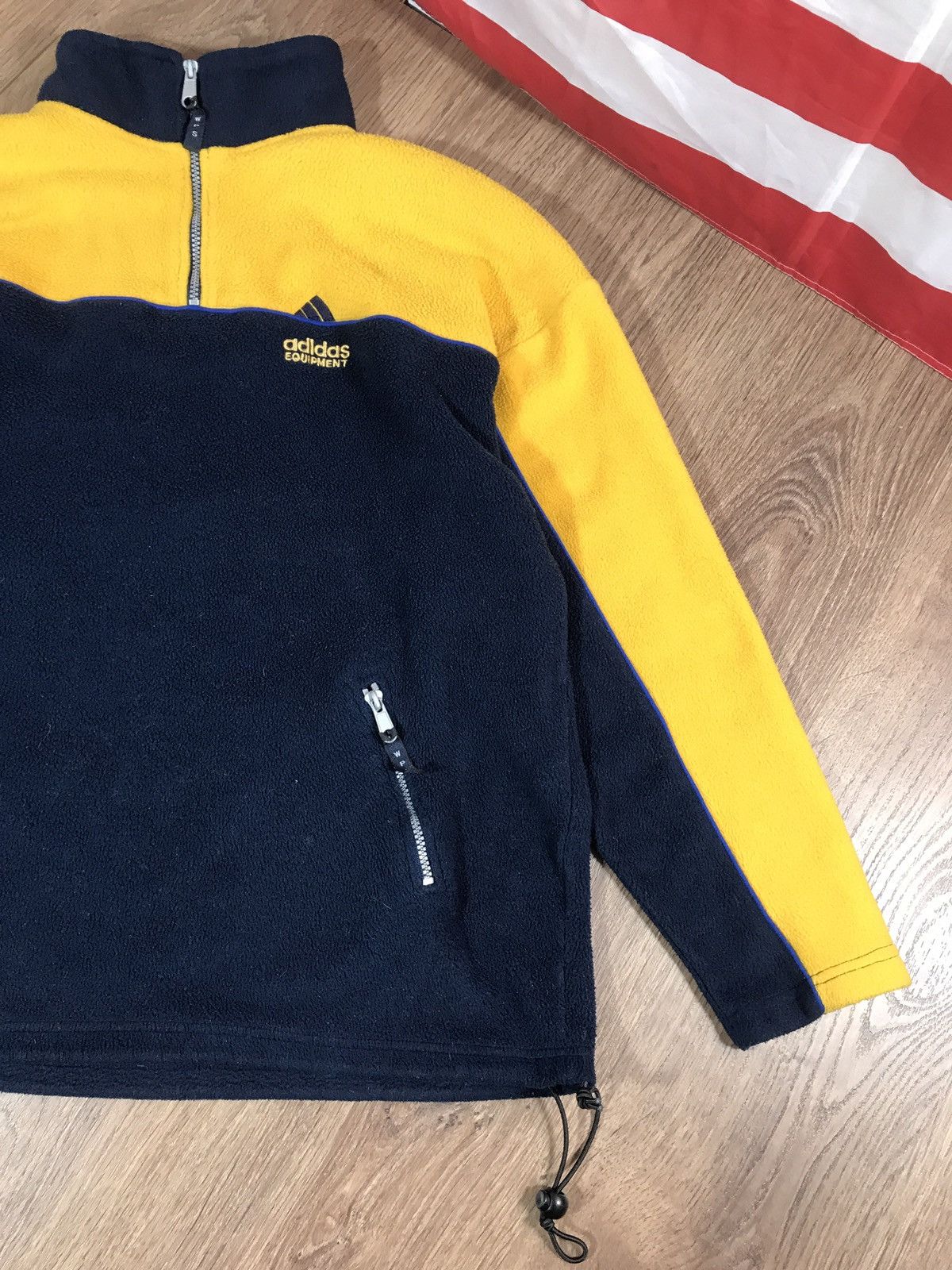 Adidas × Vintage Vintage Adidas Equipment Fleece Sherpa Size US L / EU 52-54 / 3 - 3 Thumbnail