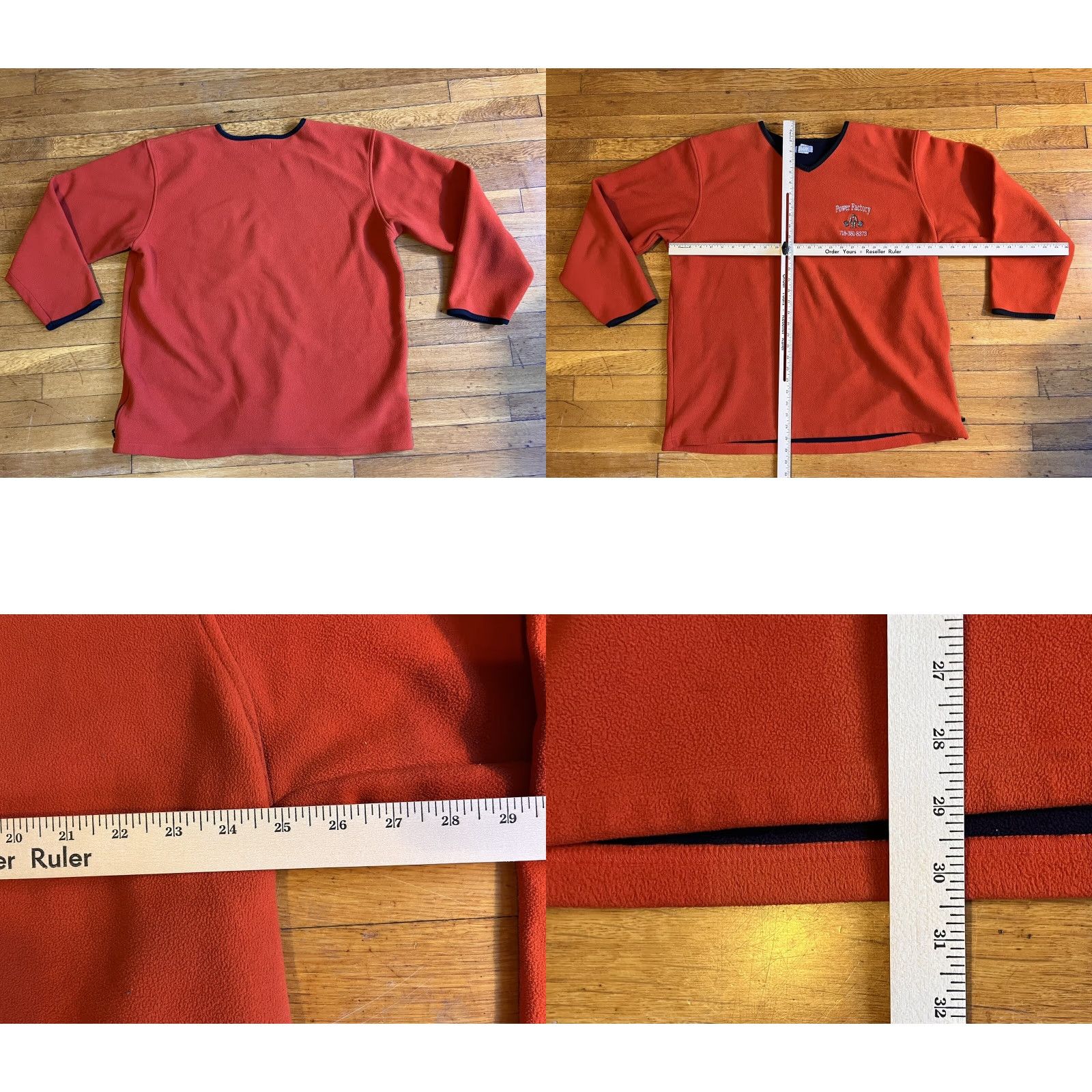 Vintage VINTAGE Utility Power Factory Gym Sweatshirt Mens XL Orange Fleece Pullover City NY Queens 80s 90s Embroidered Logo Size US XL / EU 56 / 4 - 8 Thumbnail