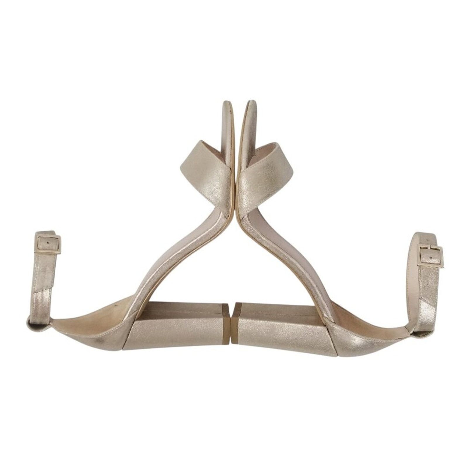 Pelle Moda Pelle Moda High Heel Sandals Gold Sz 8 Size US 8 / IT 38 - 3 Thumbnail
