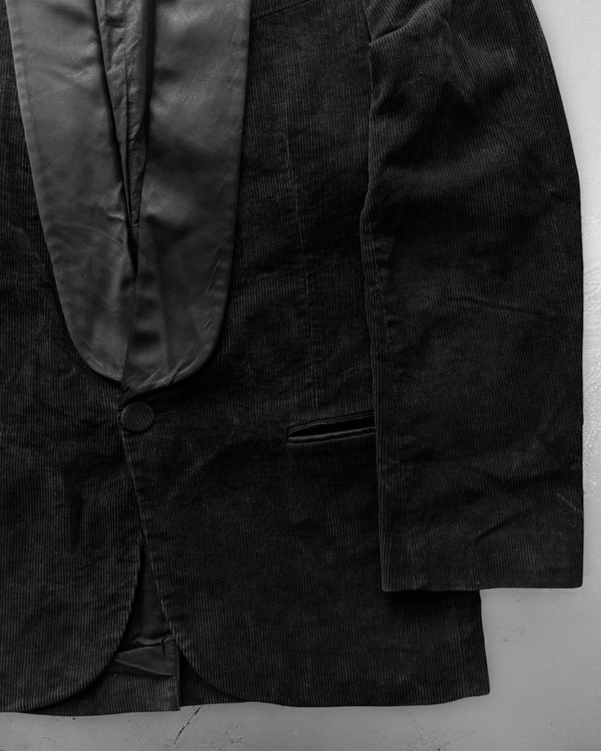 Veronique Branquinho Aw2004 Satin Lapel Corduroy Blazer Size 46R - 4 Thumbnail