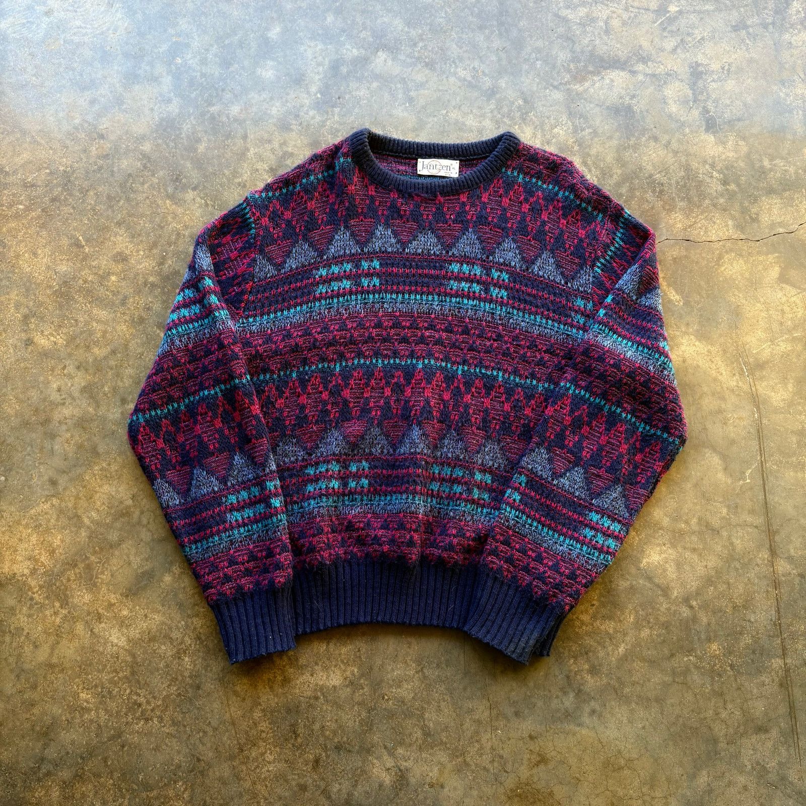 Jantzen Beautiful Vintage USA Made Jantzen Knit Sweater Size US XL / EU 56 / 4 - 1 Thumbnail