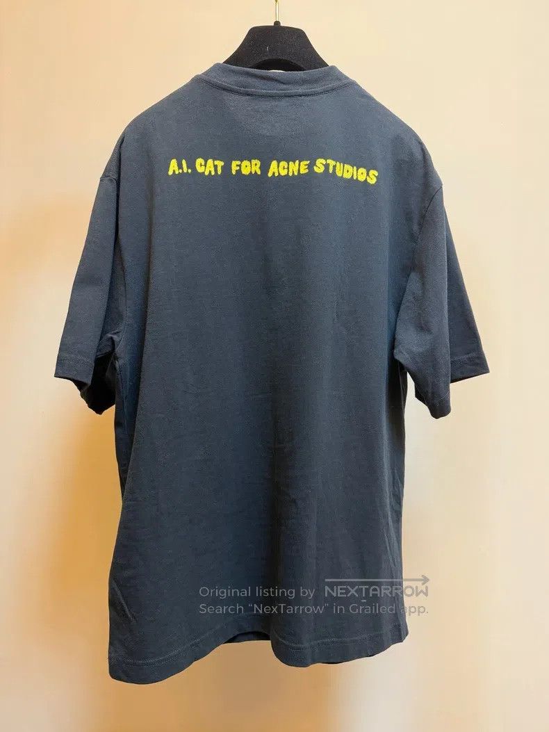 Acne Studios Acne Studios Limited Black Cat Print Short Sleeve T-shirt Size XXS / US 00 / IT 34 - 3 Thumbnail