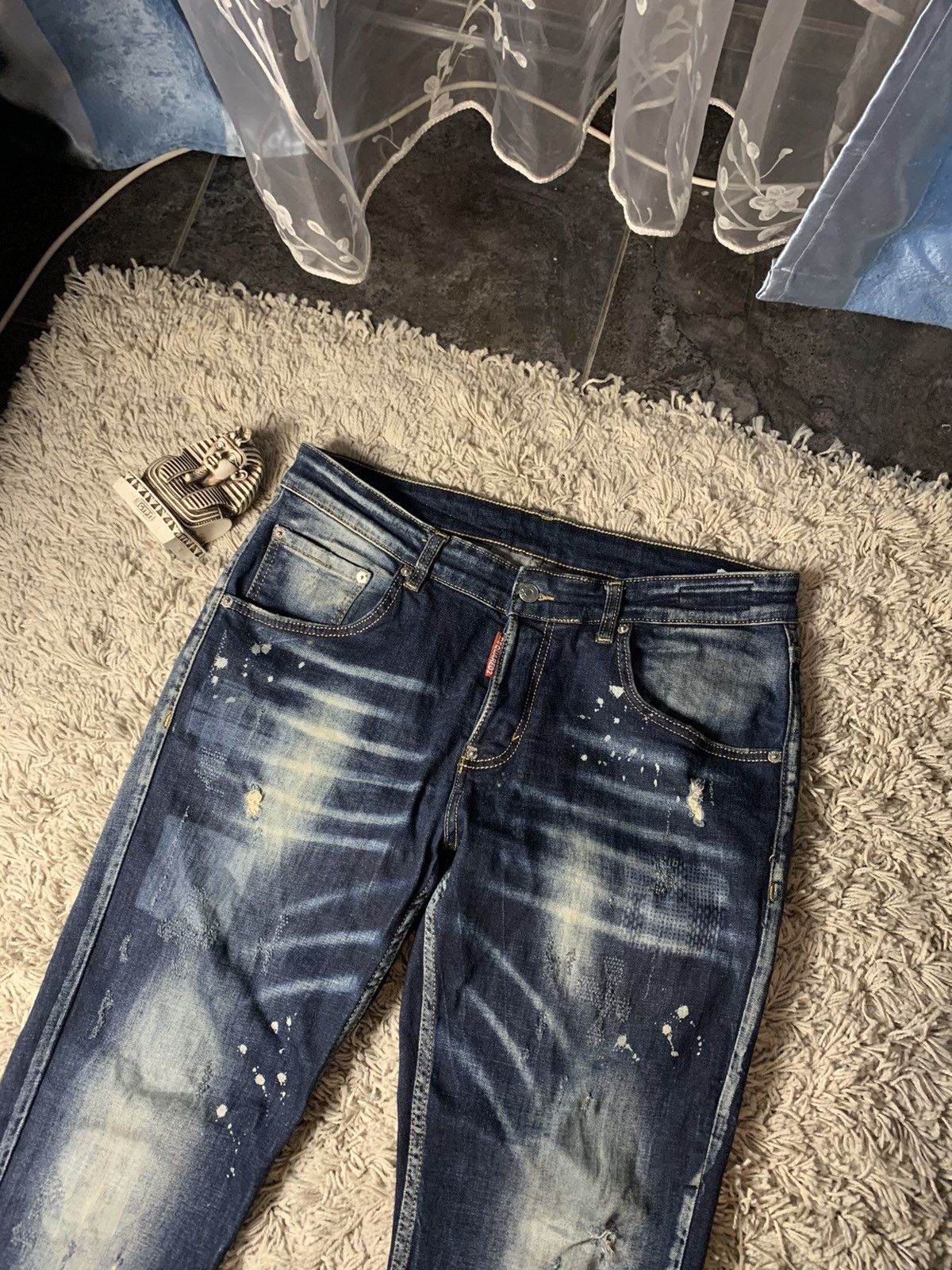 Dsquared2 × Vintage Dsquared2 distressed denim pants Size US 34 / EU 50 - 2 Thumbnail