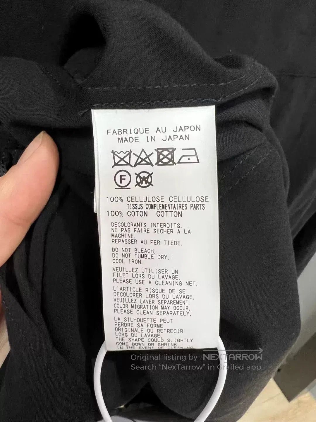 Yohji Yamamoto Yohji Yamamoto Black White Collar Shirt. Size US M / EU 48-50 / 2 - 3 Thumbnail