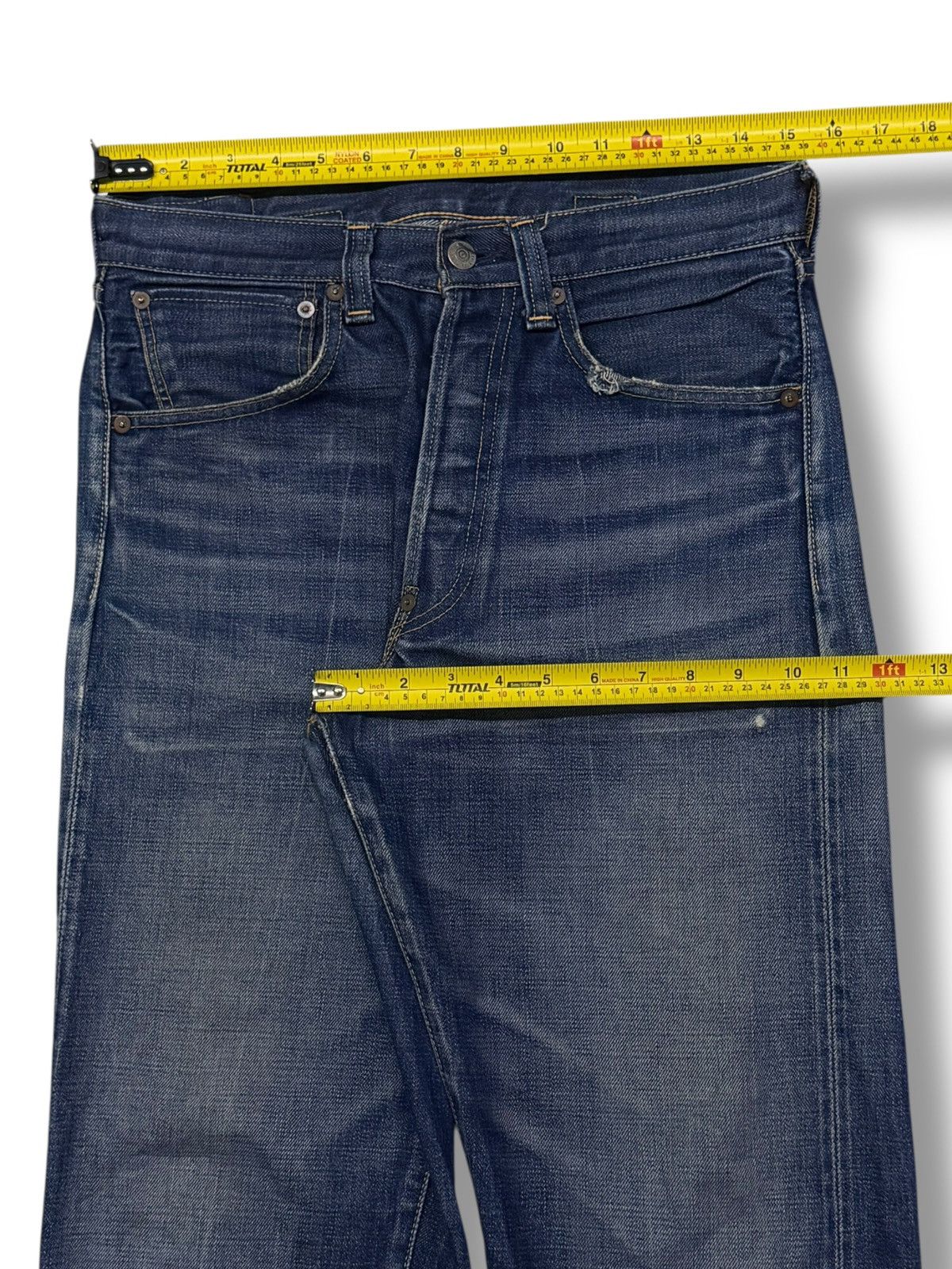 Levi's Vintage Clothing Vintage 00s Levi’s 501-XX Big E Buckle Back Selvedge Japan Size US 30 / EU 46 - 22 Thumbnail