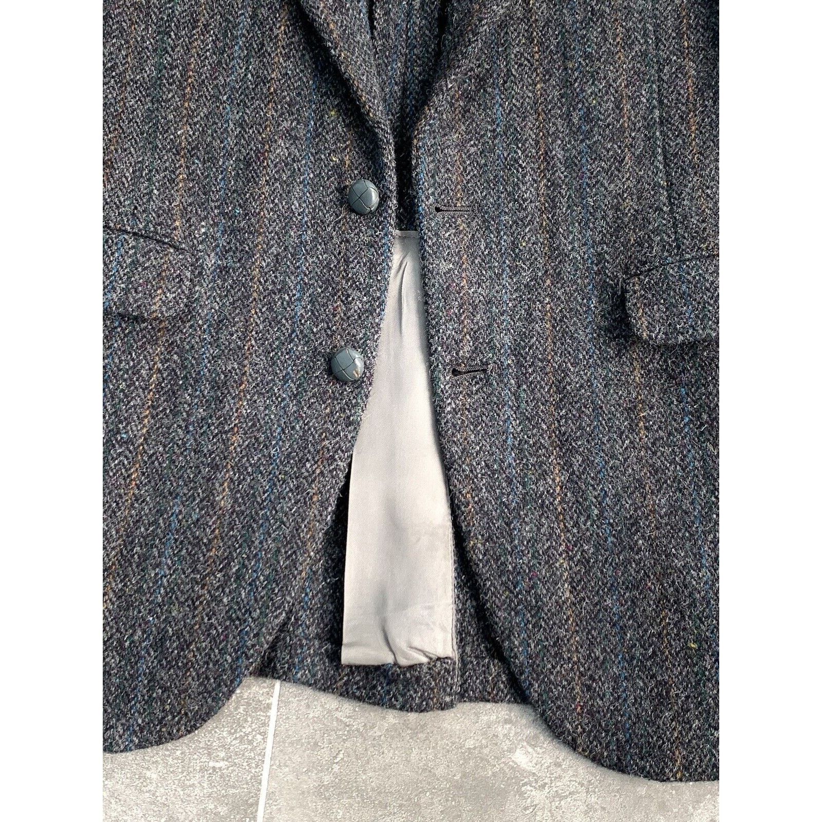Harris Tweed × Vintage Men's HARRIS TWEED MADE IN USA Sport Blazer Jacket EU50 UK40 Size 50R - 18 Thumbnail