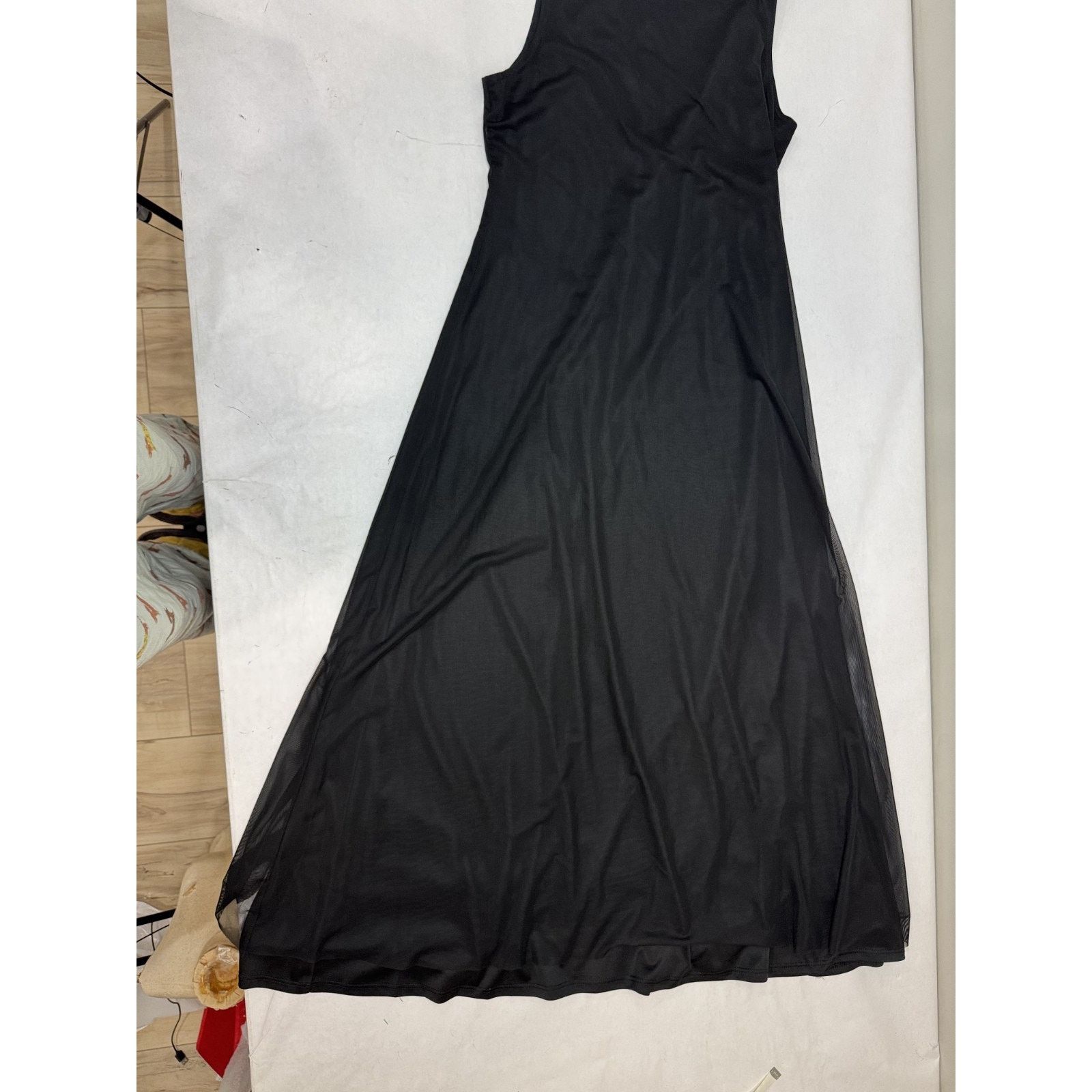 Vince Camuto Whimsigoth Vince Camuto Black Sheer Mock Maxi Dress Small Size S / US 4 / IT 40 - 3 Thumbnail