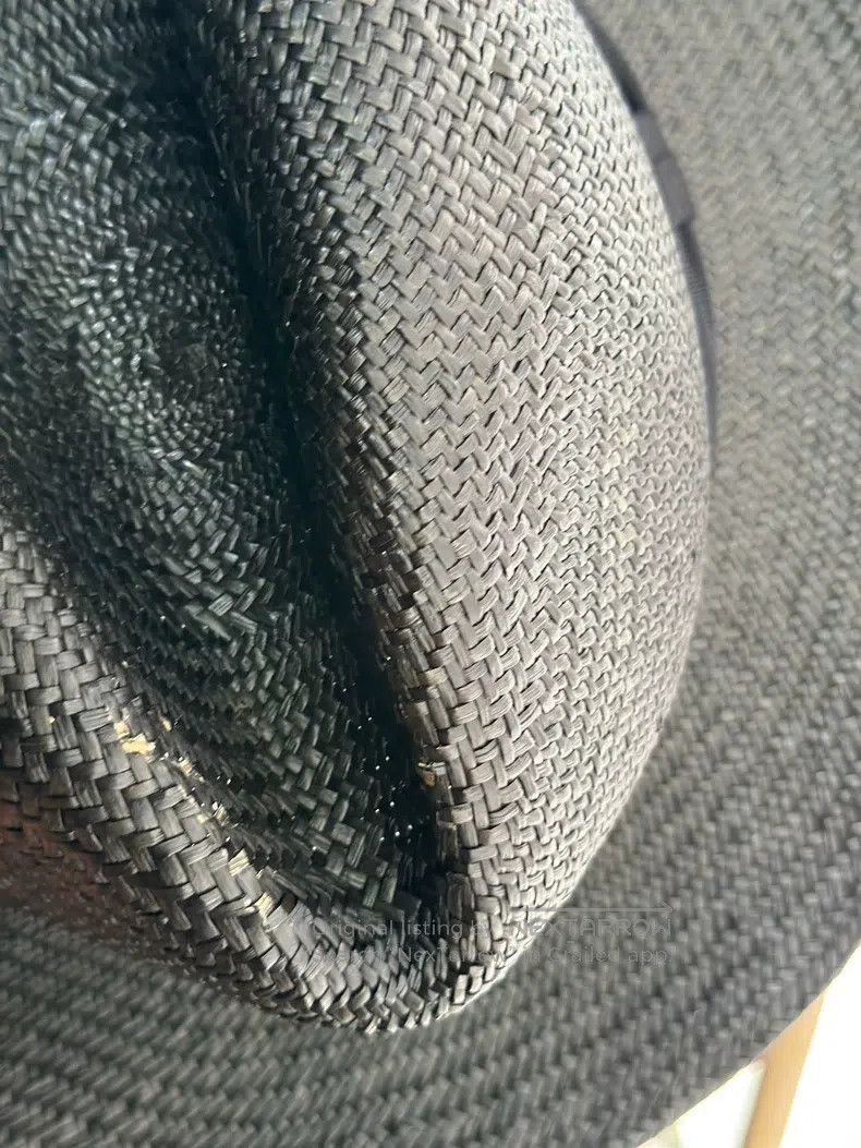 Yohji Yamamoto Yohji Yamamoto Dark Straw Hat Size ONE SIZE - 4 Thumbnail