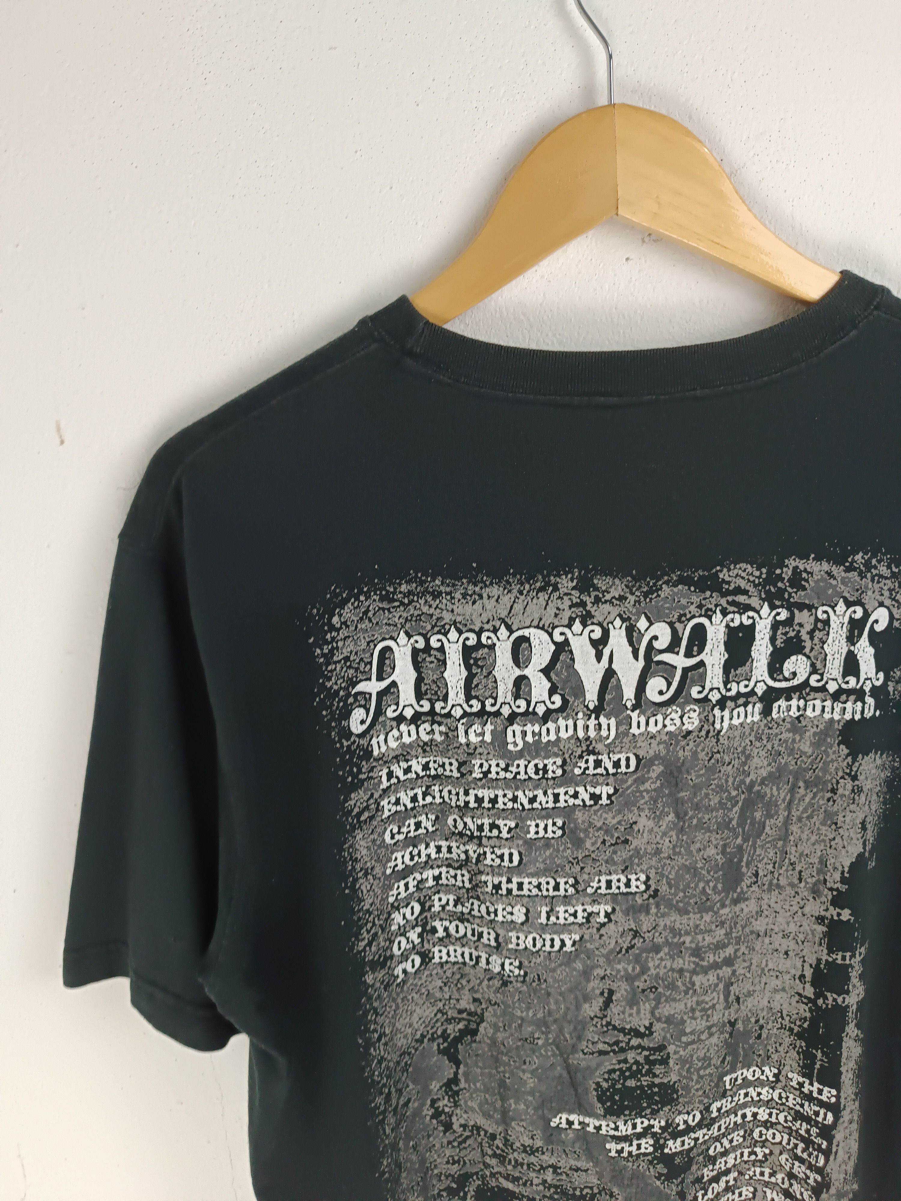 Airwalk VINTAGE Y2K AIRWALK CRAZY POEM SKATE 2000s NUMETAL STYLE TEE Size US L / EU 52-54 / 3 - 11 Thumbnail