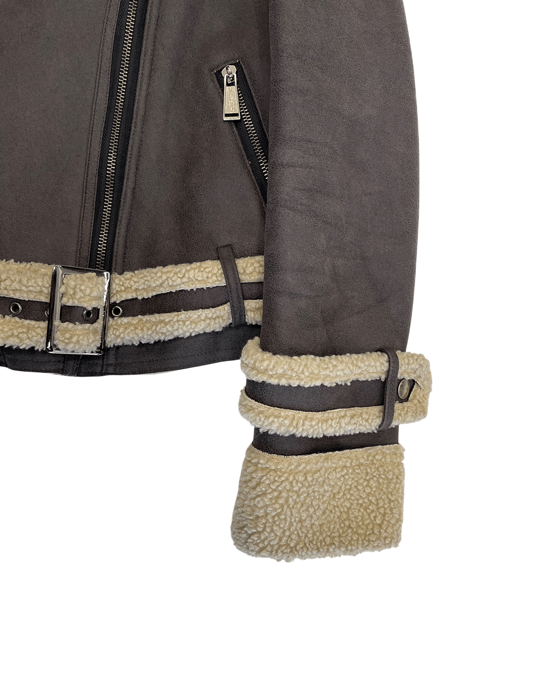 Dsquared2 Dsquared2 AW09 Bovine Calf Leather Shearling Rider Jacket Size S / US 4 / IT 40 - 8 Thumbnail