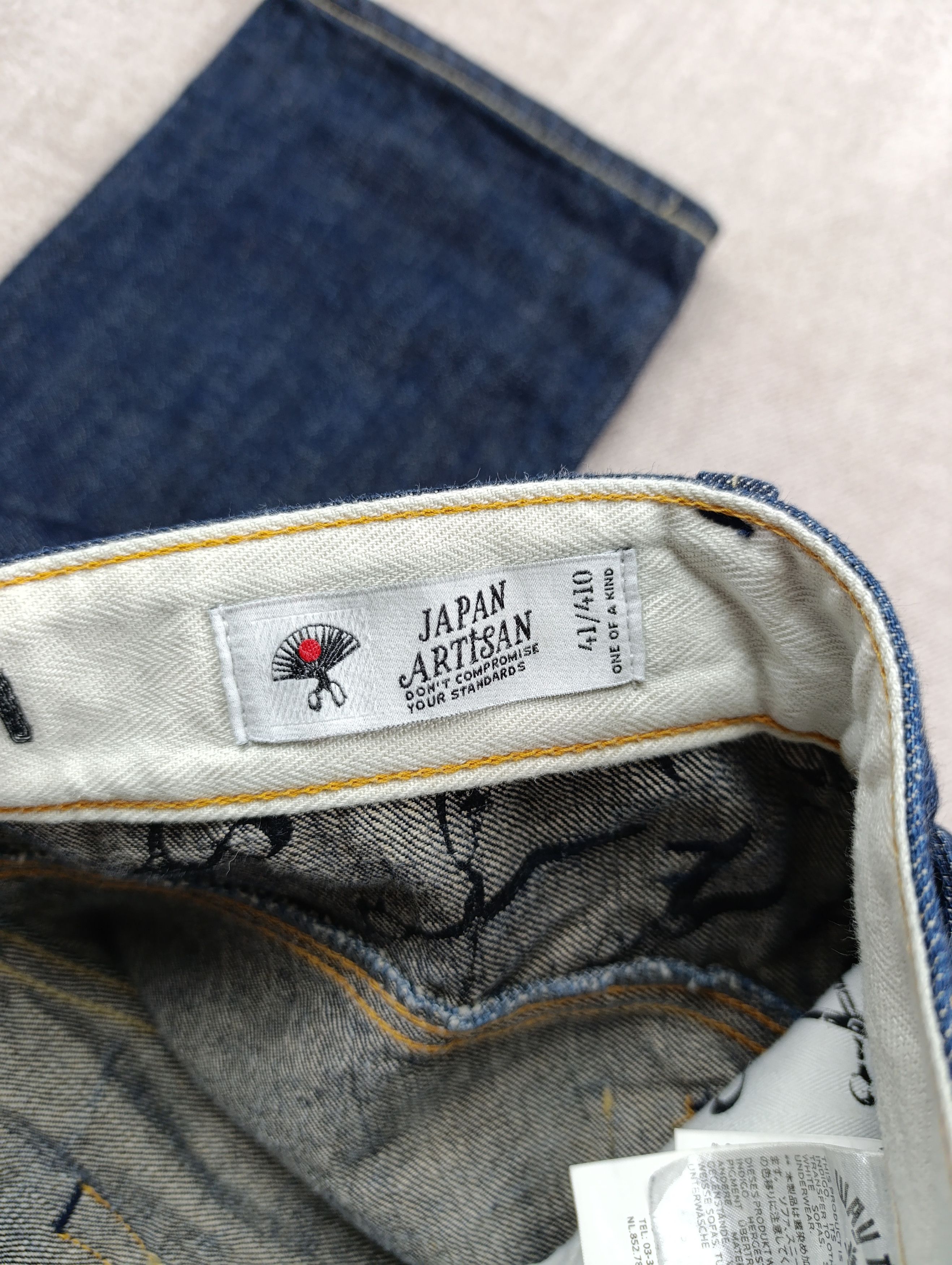 DENHAM Denham Sasuke Blade MIJ Japan Artisan Selvedge Denim Jeans Size US 29 - 20 Thumbnail