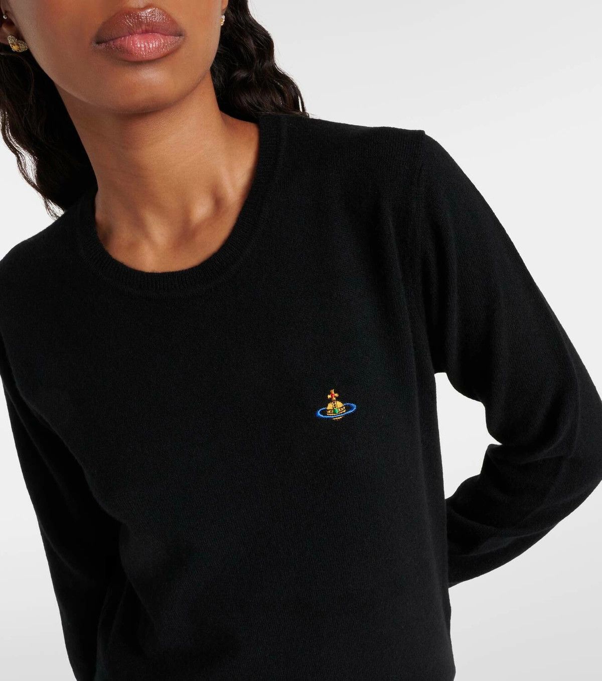 Vivienne Westwood o1f1d3z0226 Wool & Cashmere Sweater in Black Size S / US 4 / IT 40 - 4 Thumbnail