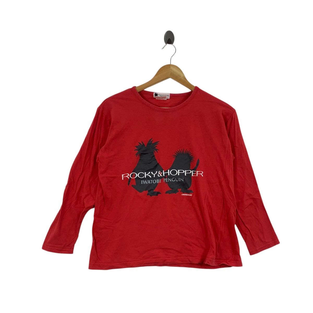Vintage Vintage SHISEIDO ROCKY & HOPPER Iwatobi Penguin Tee Shirt Size L / US 10 / IT 46 - 1 Thumbnail