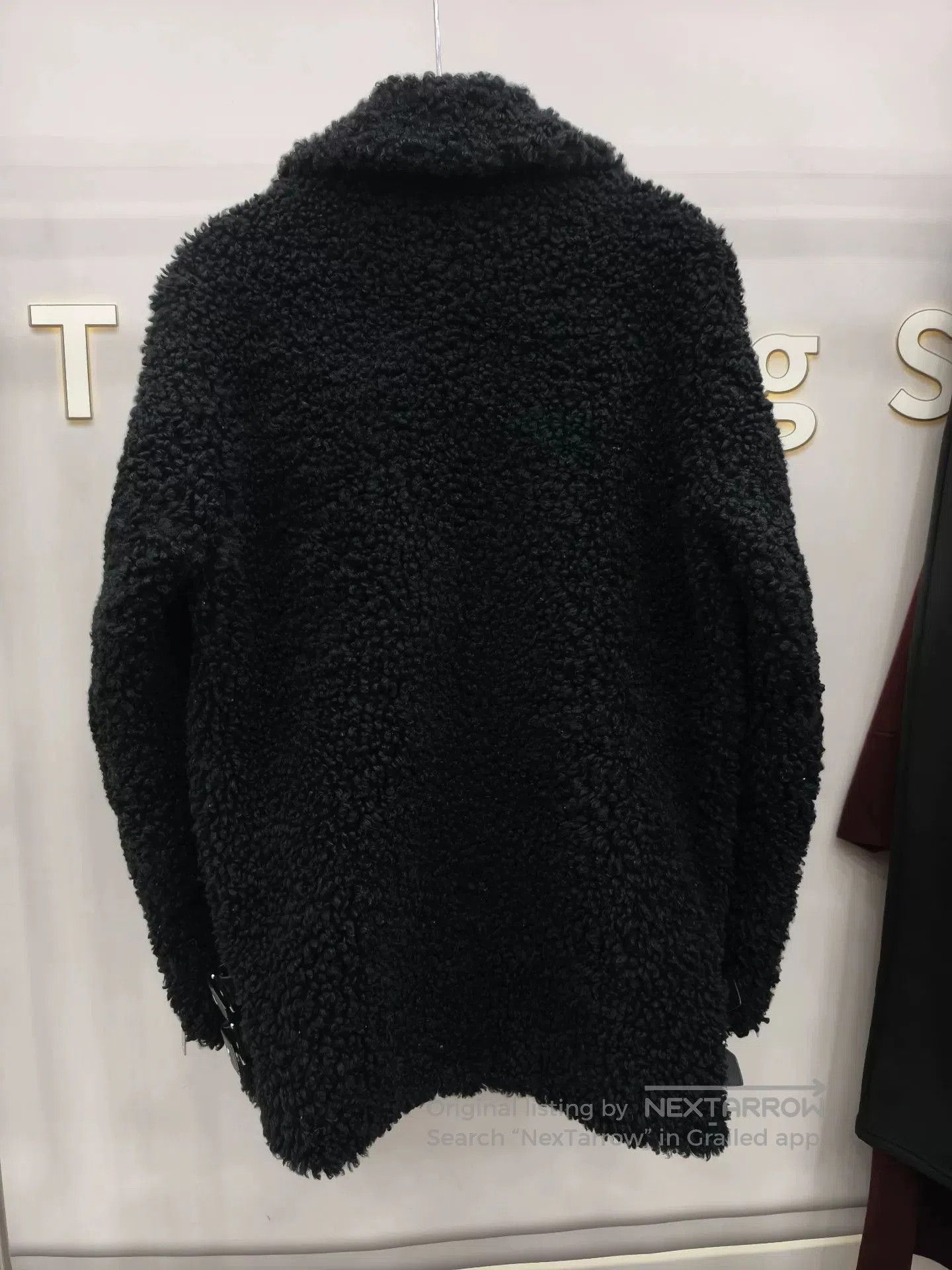 Japanese Brand Black Shearling Moto Jacket from MO&Co.. Size M / US 6-8 / IT 42-44 - 4 Thumbnail