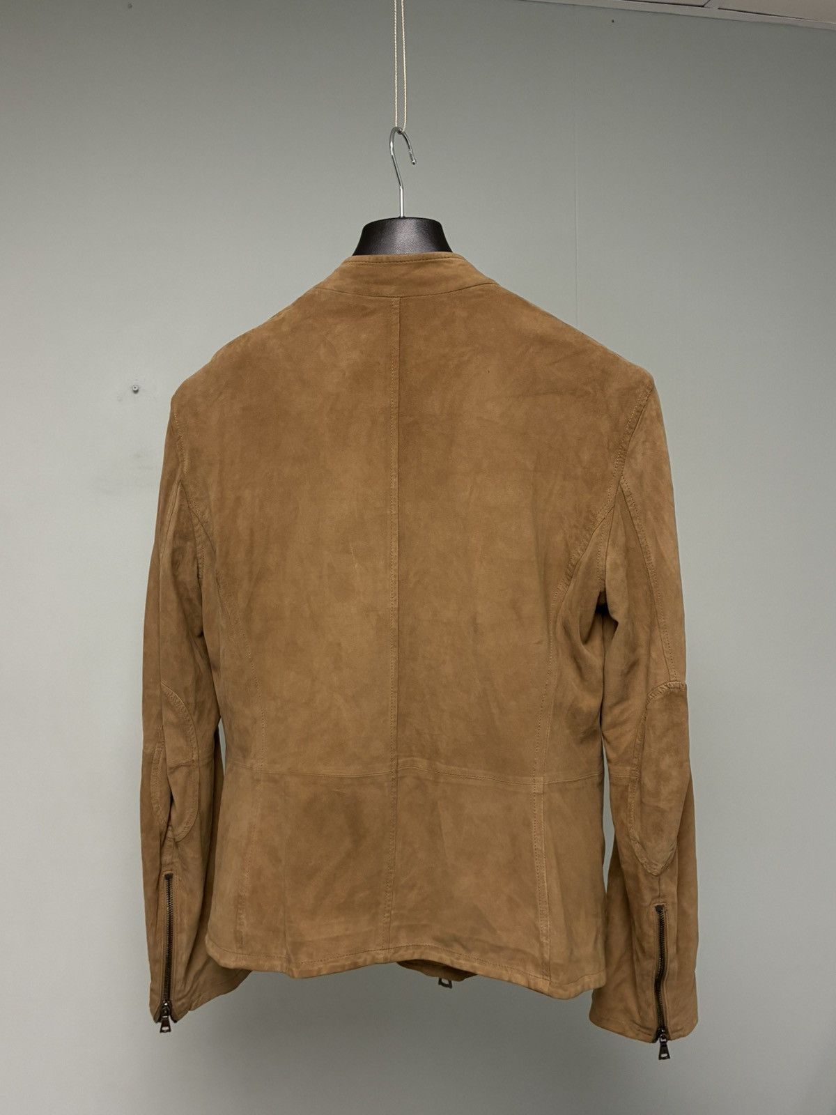 John Varvatos Suede Asymmetric Moto Jacket EU 44 USA 34 Size US S / EU 44-46 / 1 - 10 Thumbnail