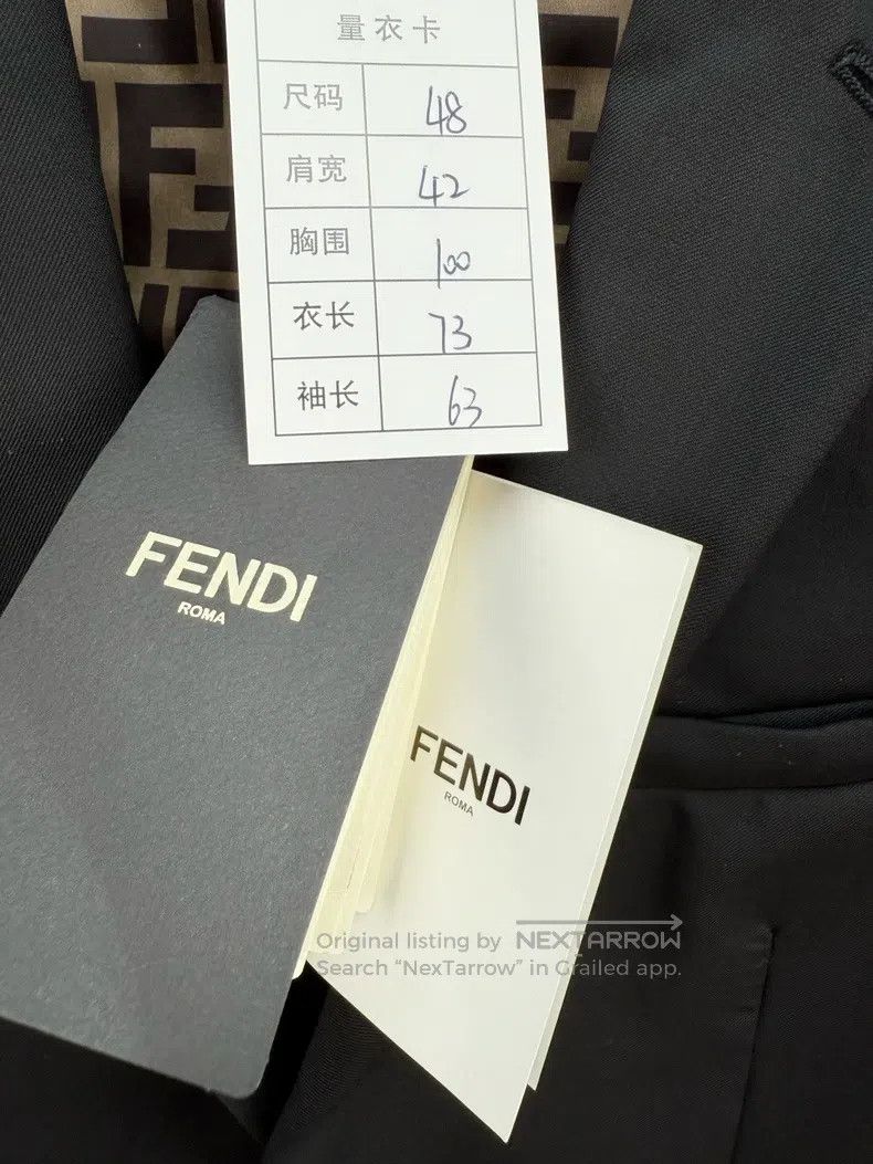 Fendi Fendi Blazer Size 48L - 2 Thumbnail