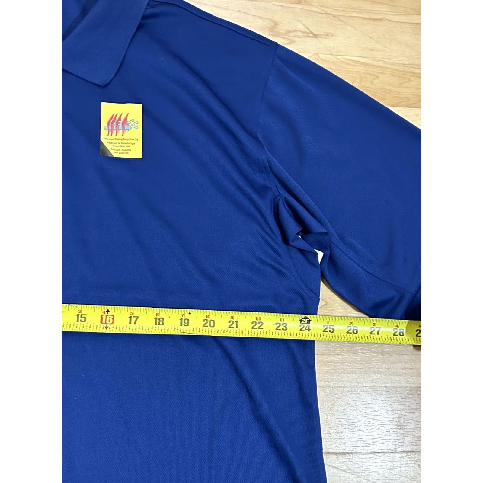 Vintage Old Mill Polo Shirt Men 2XL Short Sleeve Royal Blue Golf Shirt Polo Ball Logo Classic Knit 100% Polyester Size US XXL / EU 58 / 5 - 3 Thumbnail