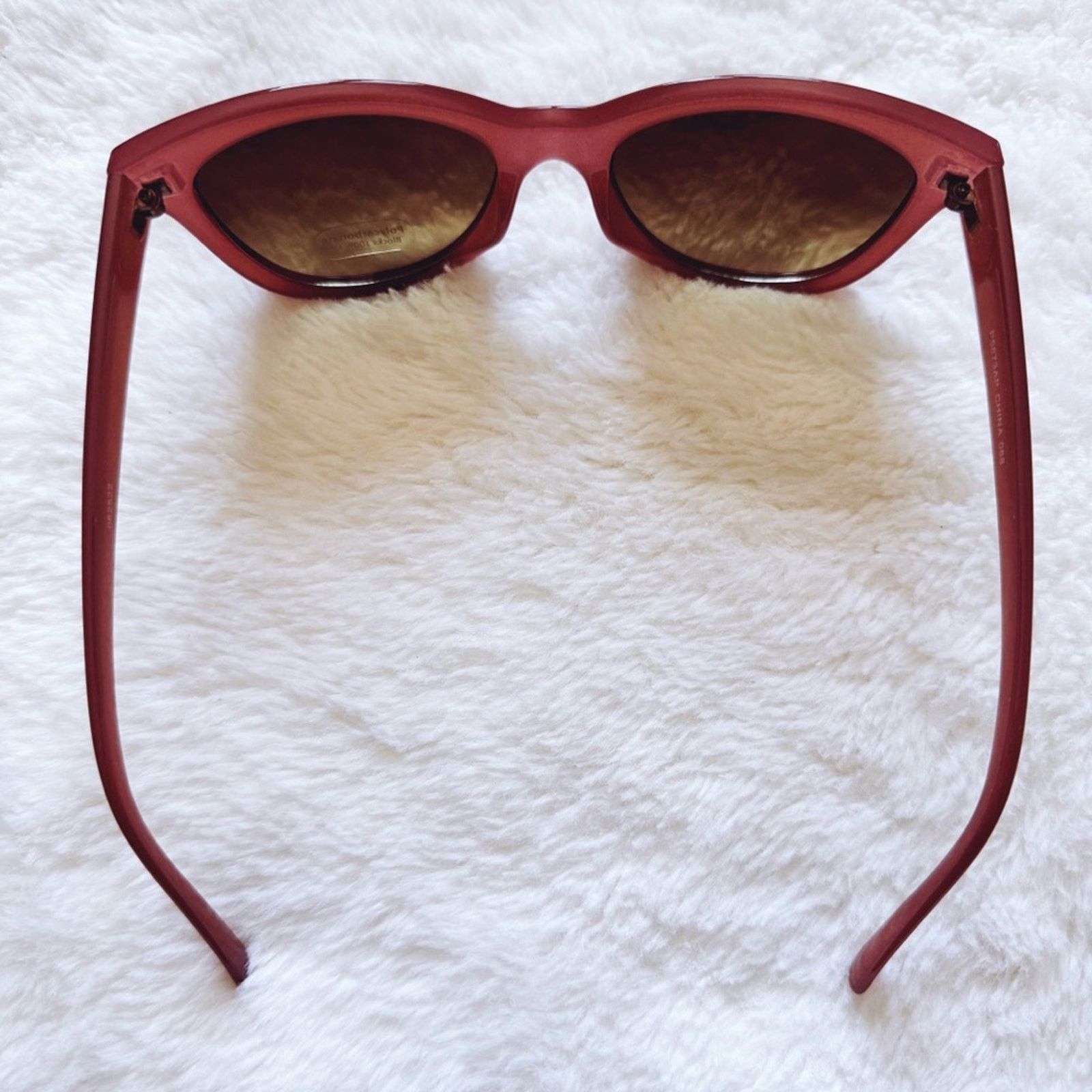 Other Mina Burgundy Brown Chic Sunglasses Size ONE SIZE - 9 Thumbnail