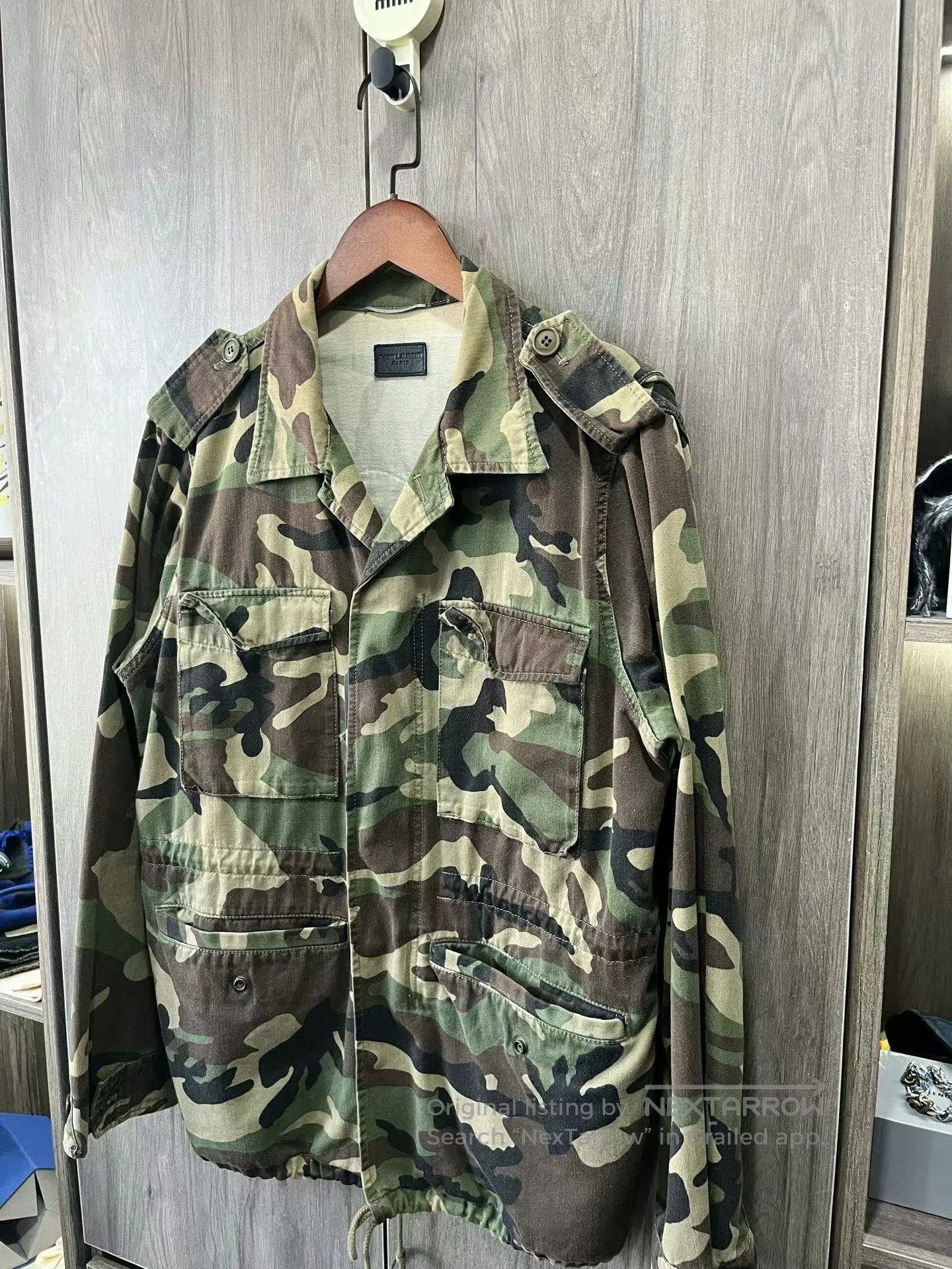 Saint Laurent Paris camouflage utility jacket by Saint Laurent. Size US S / EU 44-46 / 1 - 2 Thumbnail