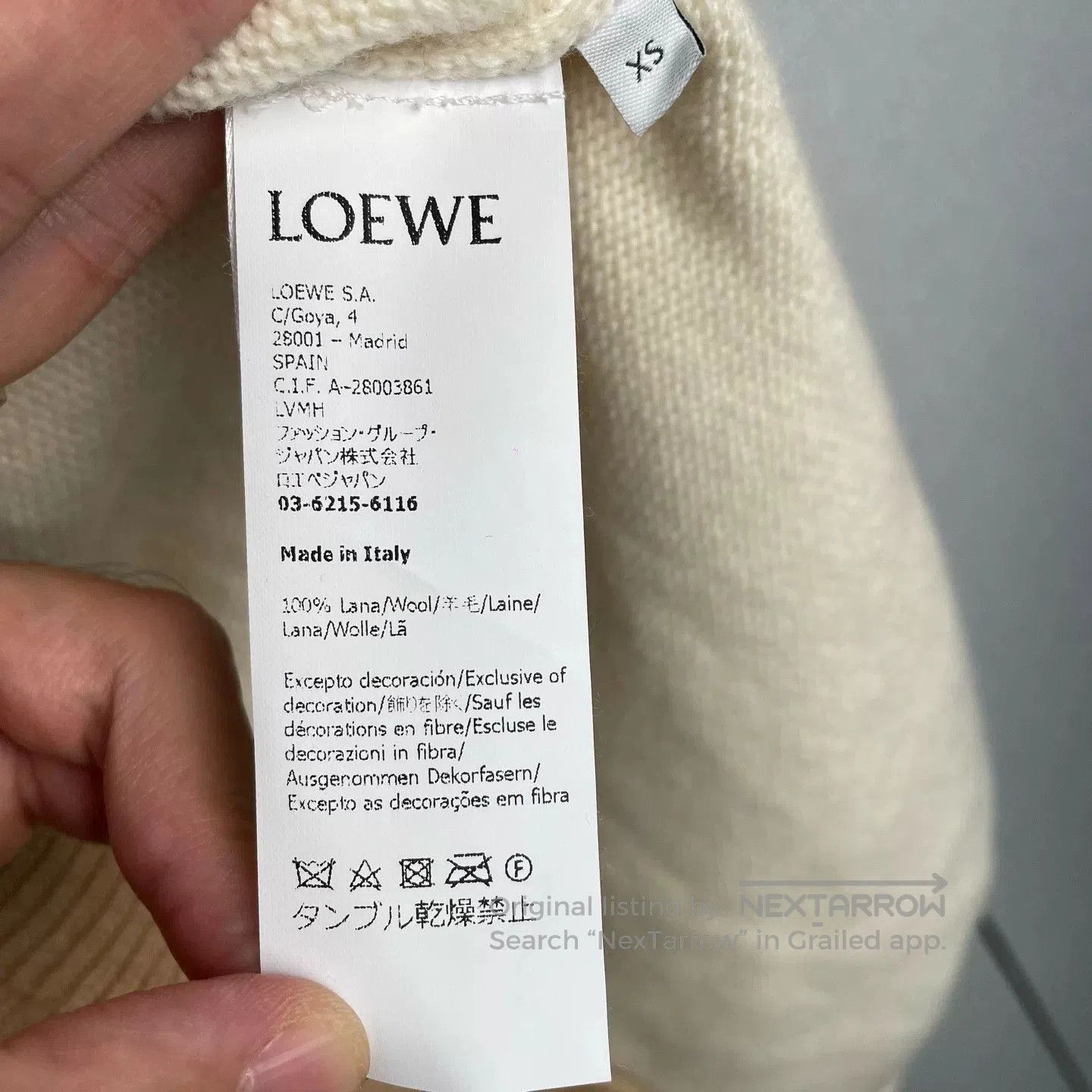 Loewe Loewe Beige Cardigan XS. Size US XS / EU 42 / 0 - 4 Thumbnail