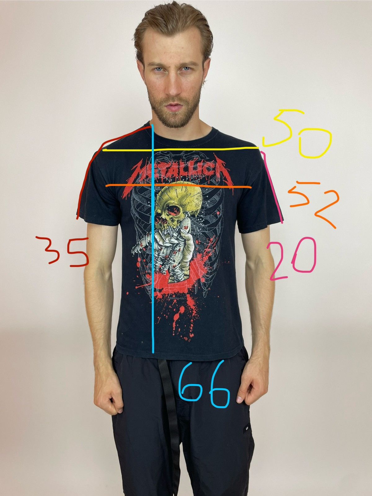 Gildan × Metallica × Vintage Vintage Gildan METALLICA Polo T-shirt mens size M Size US M / EU 48-50 / 2 - 10 Thumbnail