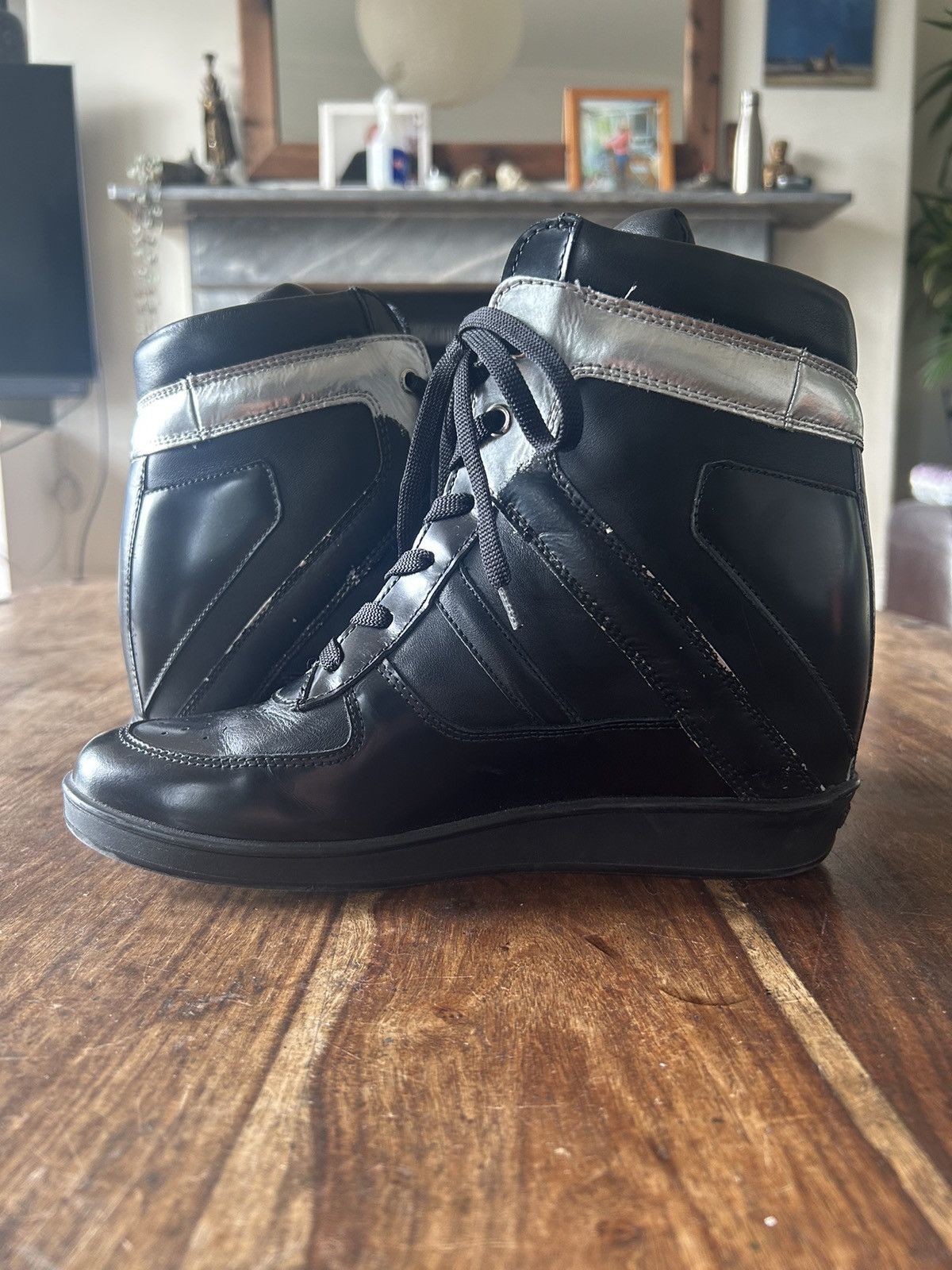 Dirk Bikkembergs 2000s Dirk Bikkembergs Platform Wedge Sneakers Size US 6 / IT 36 - 5 Thumbnail