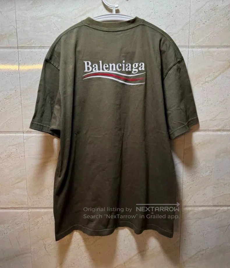 Balenciaga Balenciaga Embroidered Coke Round Neck Loose Short Sleeve Size US S / EU 44-46 / 1 - 6 Thumbnail