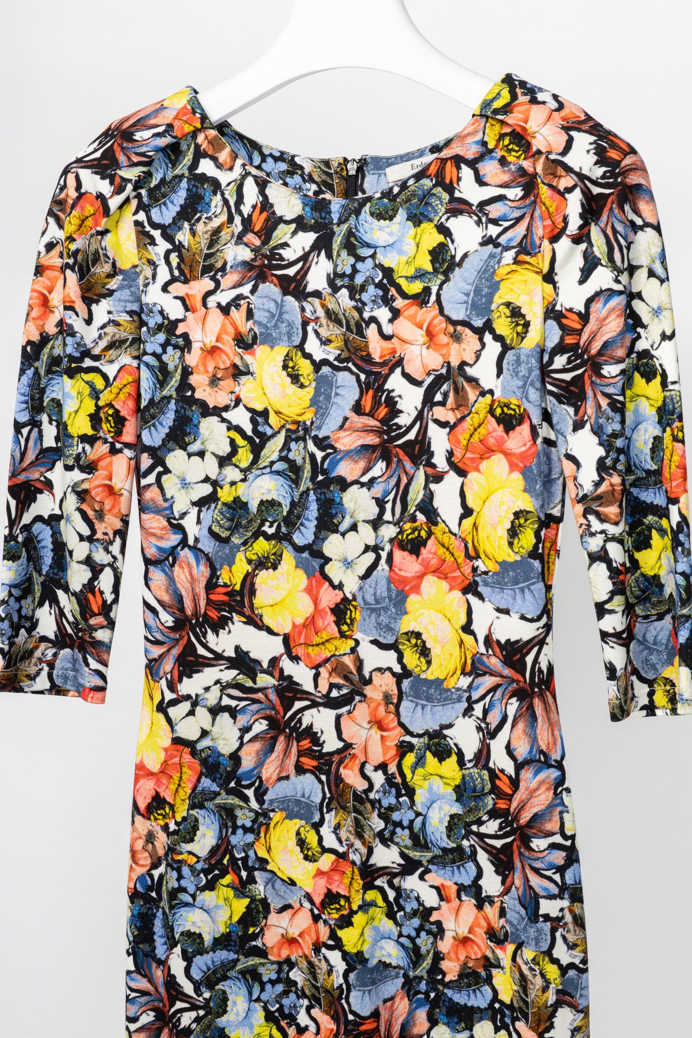Erdem Erdem Wilhelmina Jardim Floral Ponte Jersey Sheath Dress Size M / US 6-8 / IT 42-44 - 3 Thumbnail