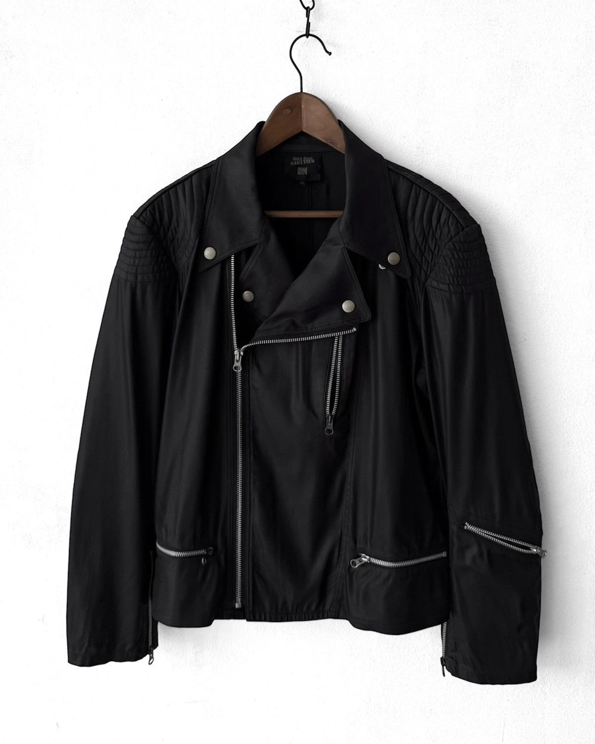 Jean Paul Gaultier JEAN PAUL GAULTIER BIKER ZIP-UP JACKET Size US L / EU 52-54 / 3 - 1 Thumbnail