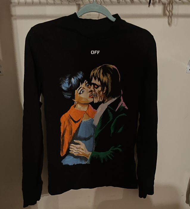 Off white cheap kiss graphic