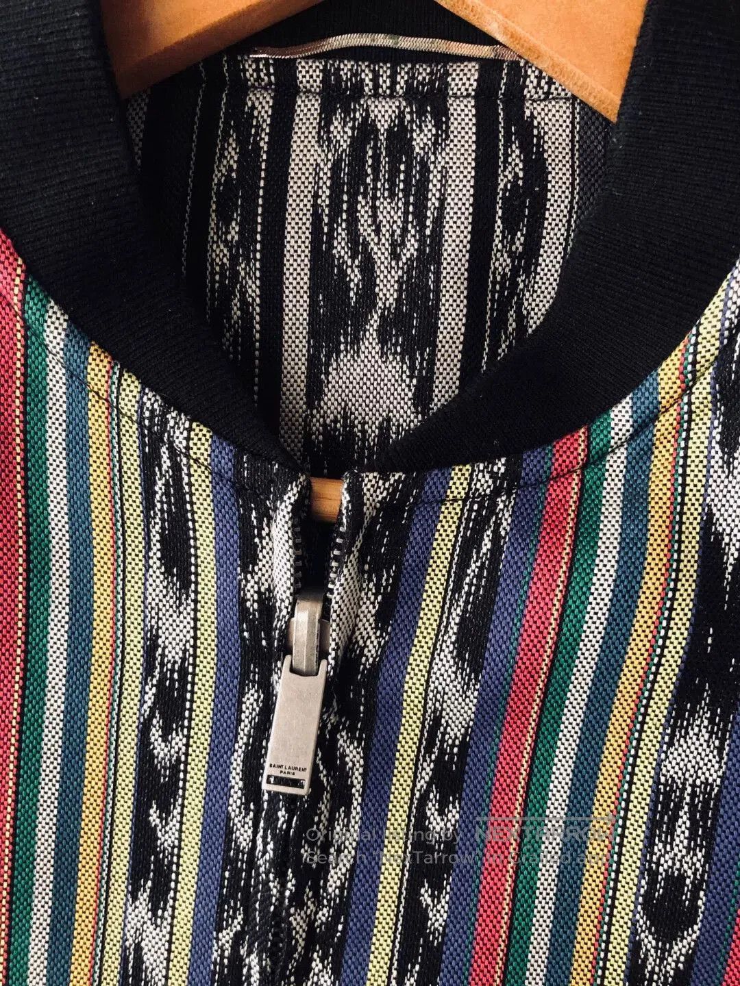 Saint Laurent Paris Saint Laurent Reversible Ikat Varsity Jacket. Size US S / EU 44-46 / 1 - 6 Thumbnail
