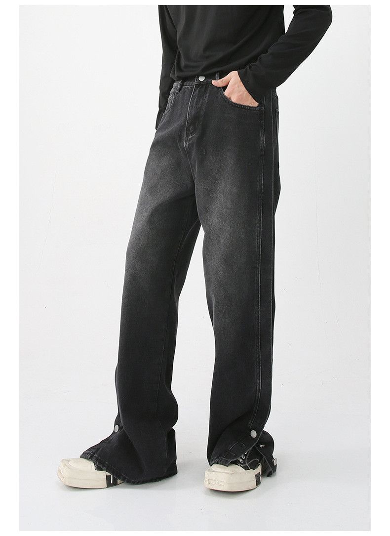 Japanese Brand American loose wide-leg casual button straight jeans Size US 34 / EU 50 - 5 Thumbnail